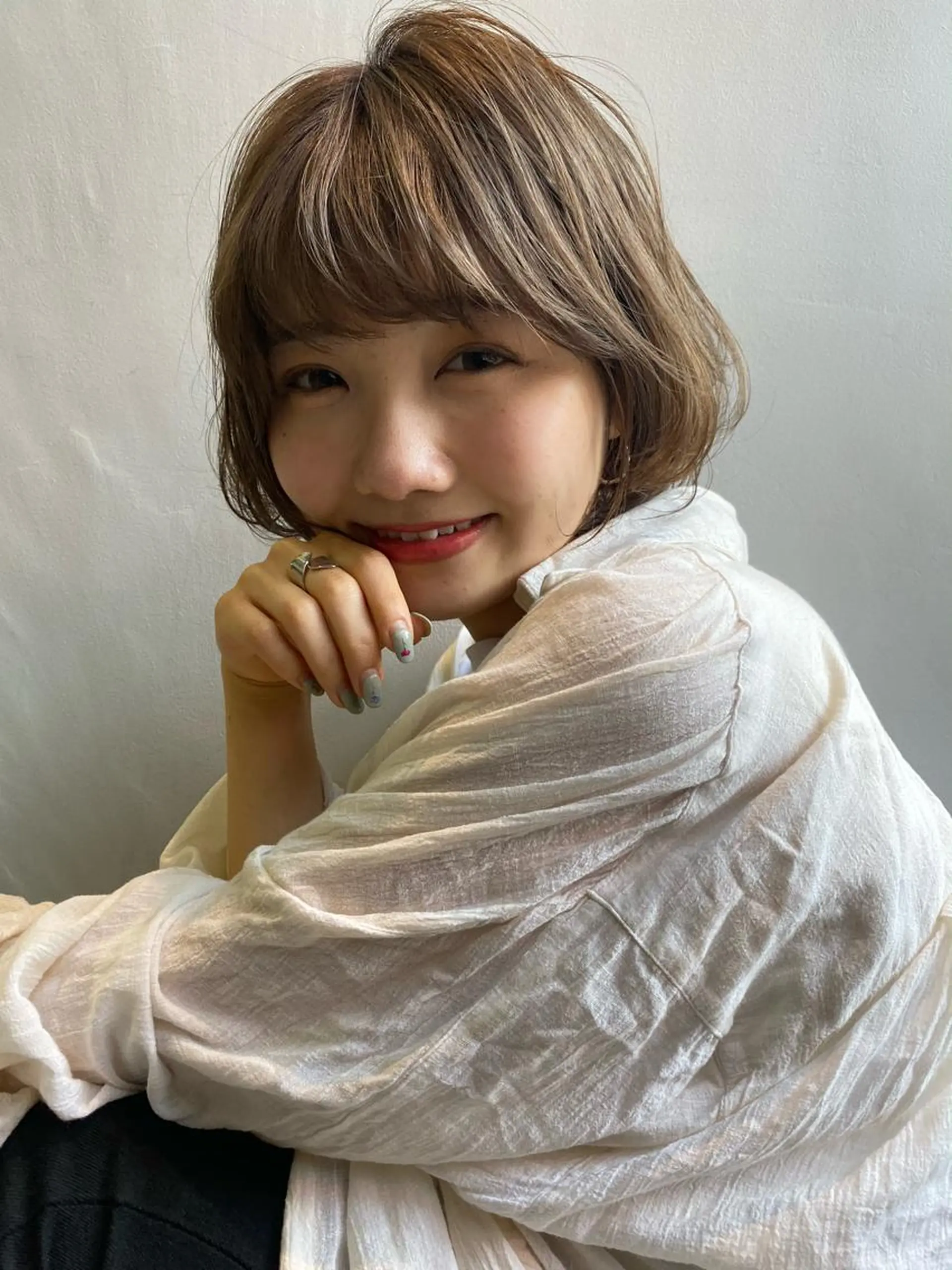 ショート カラー 低ダメージパーマ ケアパーマ/武田明大のヘアスタイル