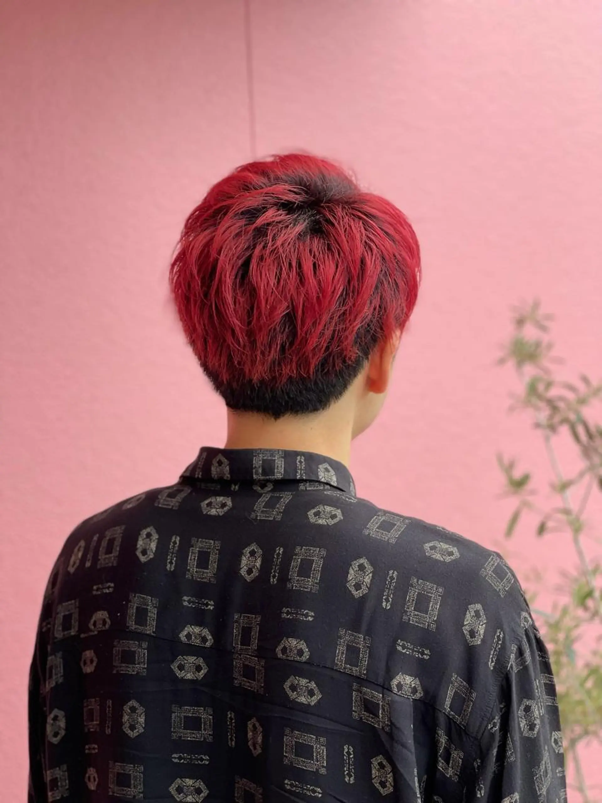 ショート カラー レッドカラー Hirose Ryoのヘアスタイル