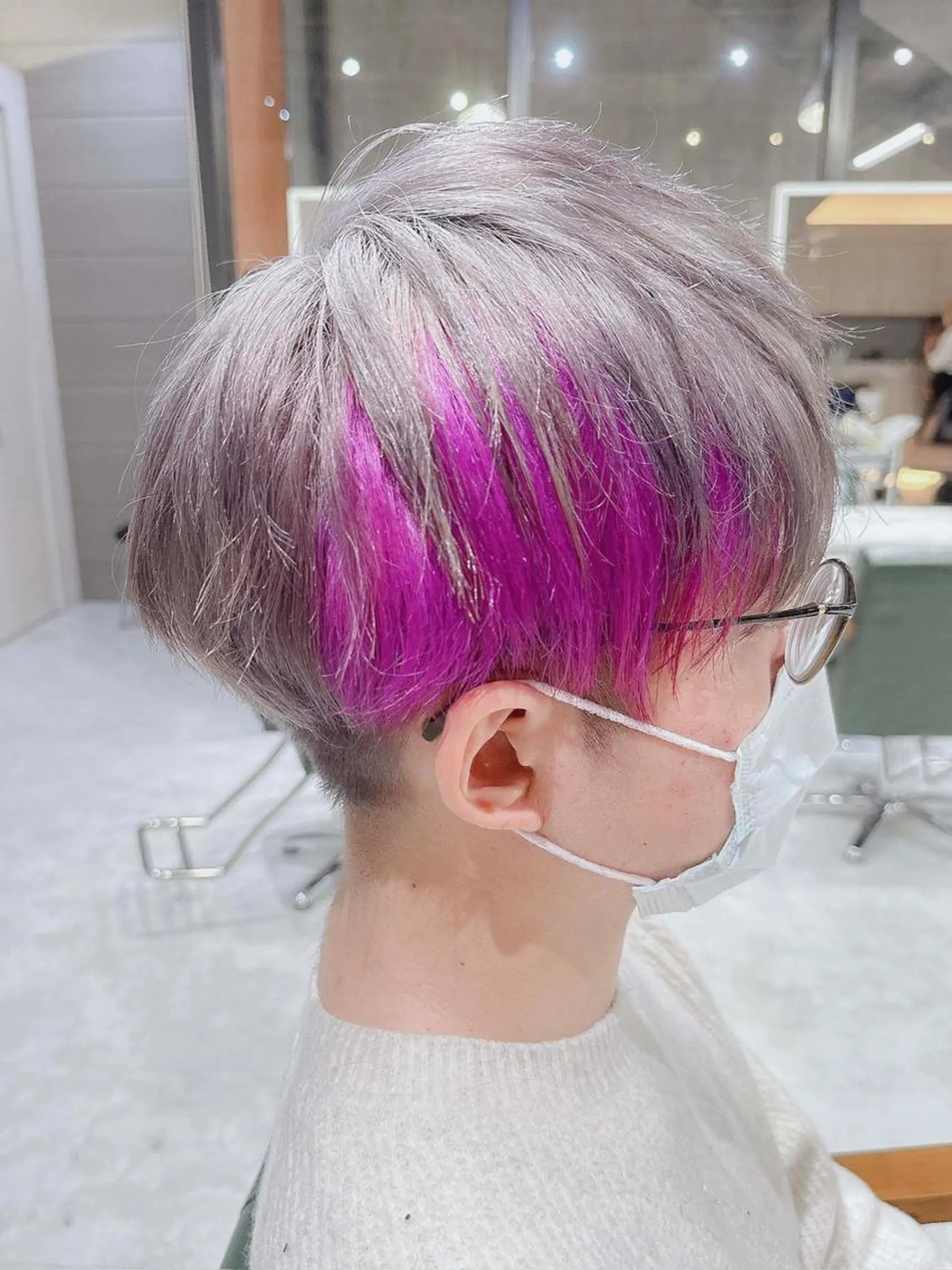 カラー メンズ メンズブリーチ メンズハイトーン メンズインナーカラー マッシュ ブリーチ DAYS Men’sのヘアスタイル