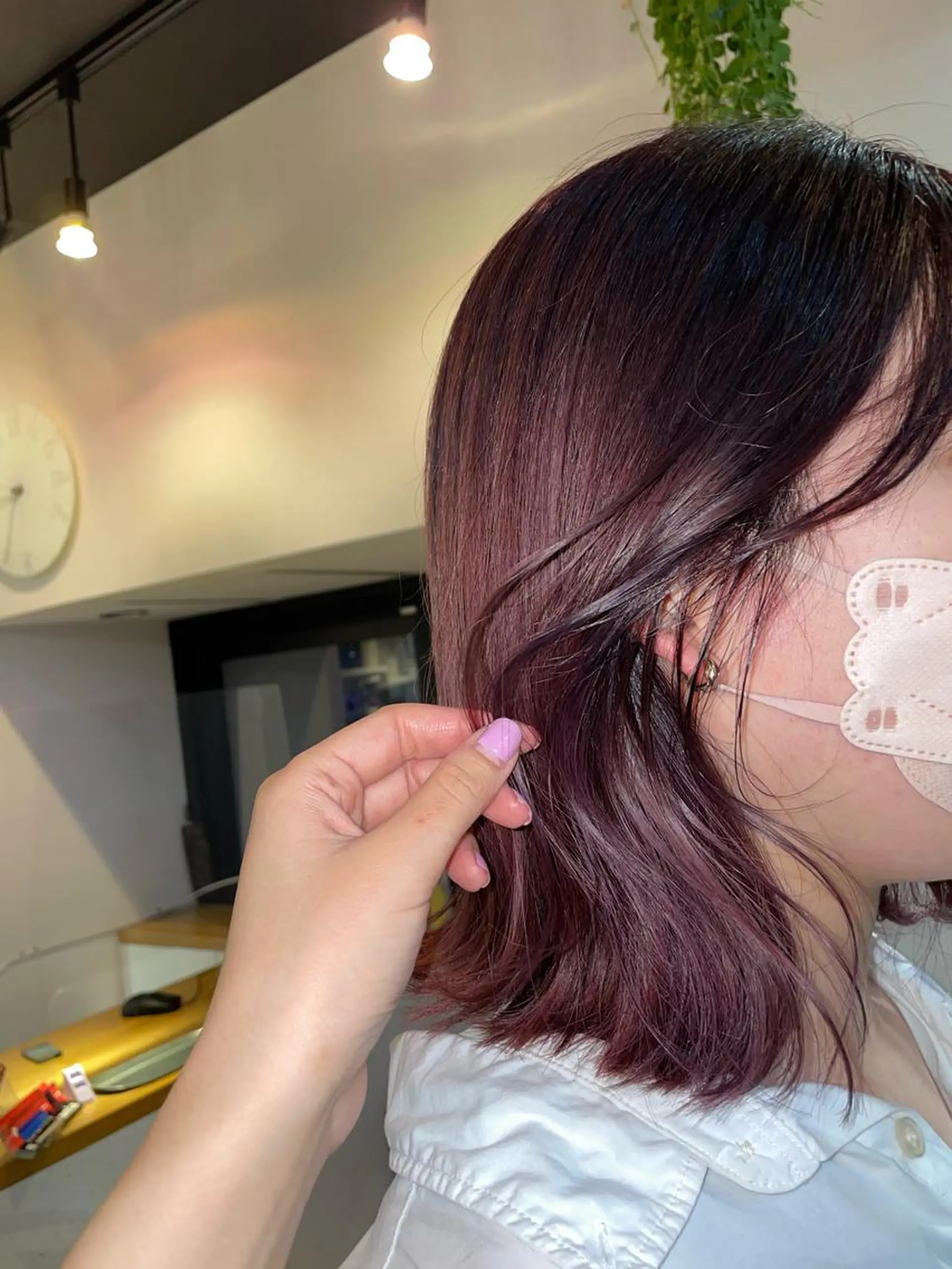 ミディアム ヘアカラー イマイ リサのヘアスタイル