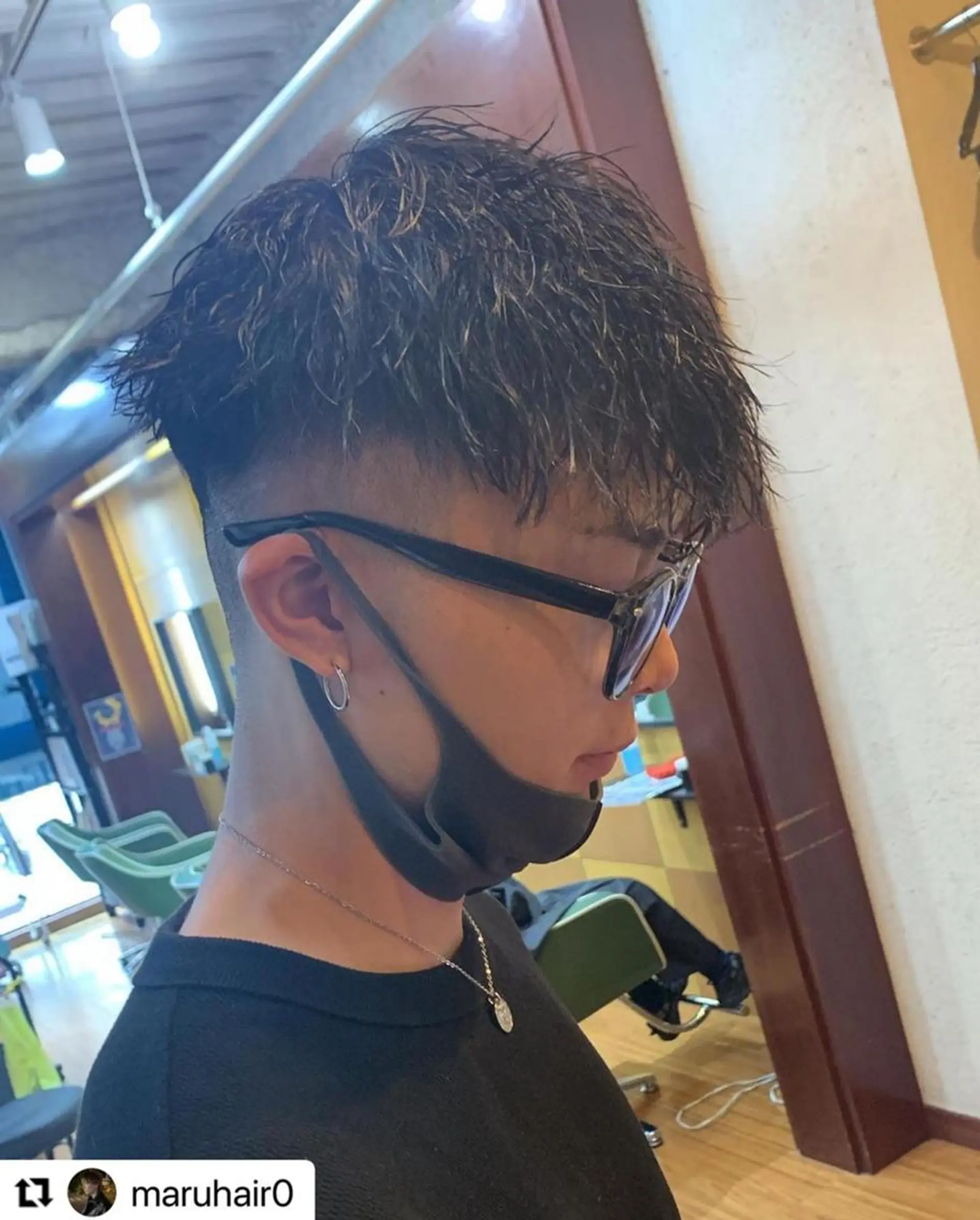 ショート カラー パーマ メンズ メンズバレイヤージュ メンズブリーチ メンズハイライト メンズハイトーン メンズインナーカラー 🩷Eny terrace🩷のヘアスタイル