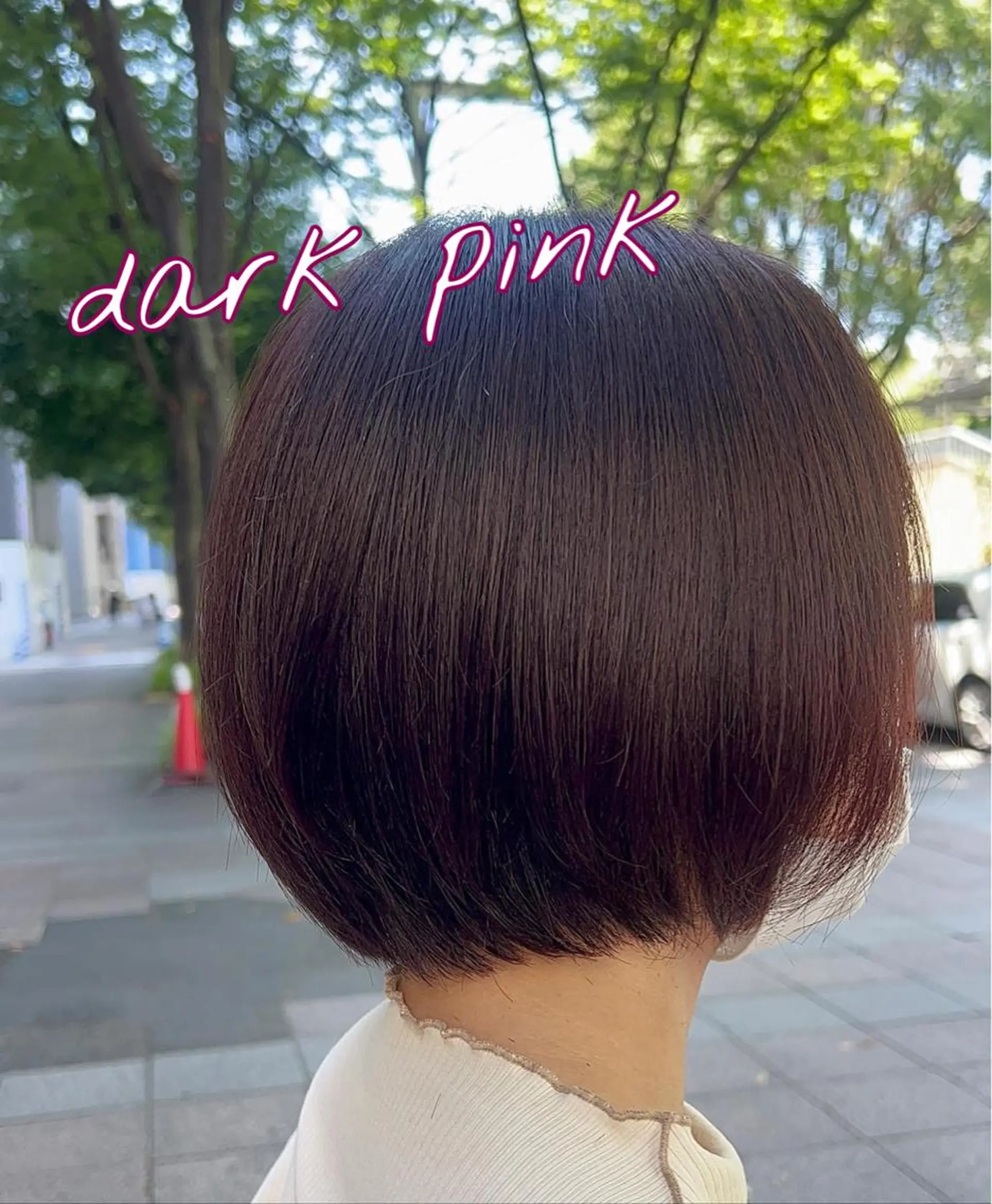 ショート カラー ピンクカラー カット ヘアカラー パーマ/髪質改善 【榎本千夏】のヘアスタイル