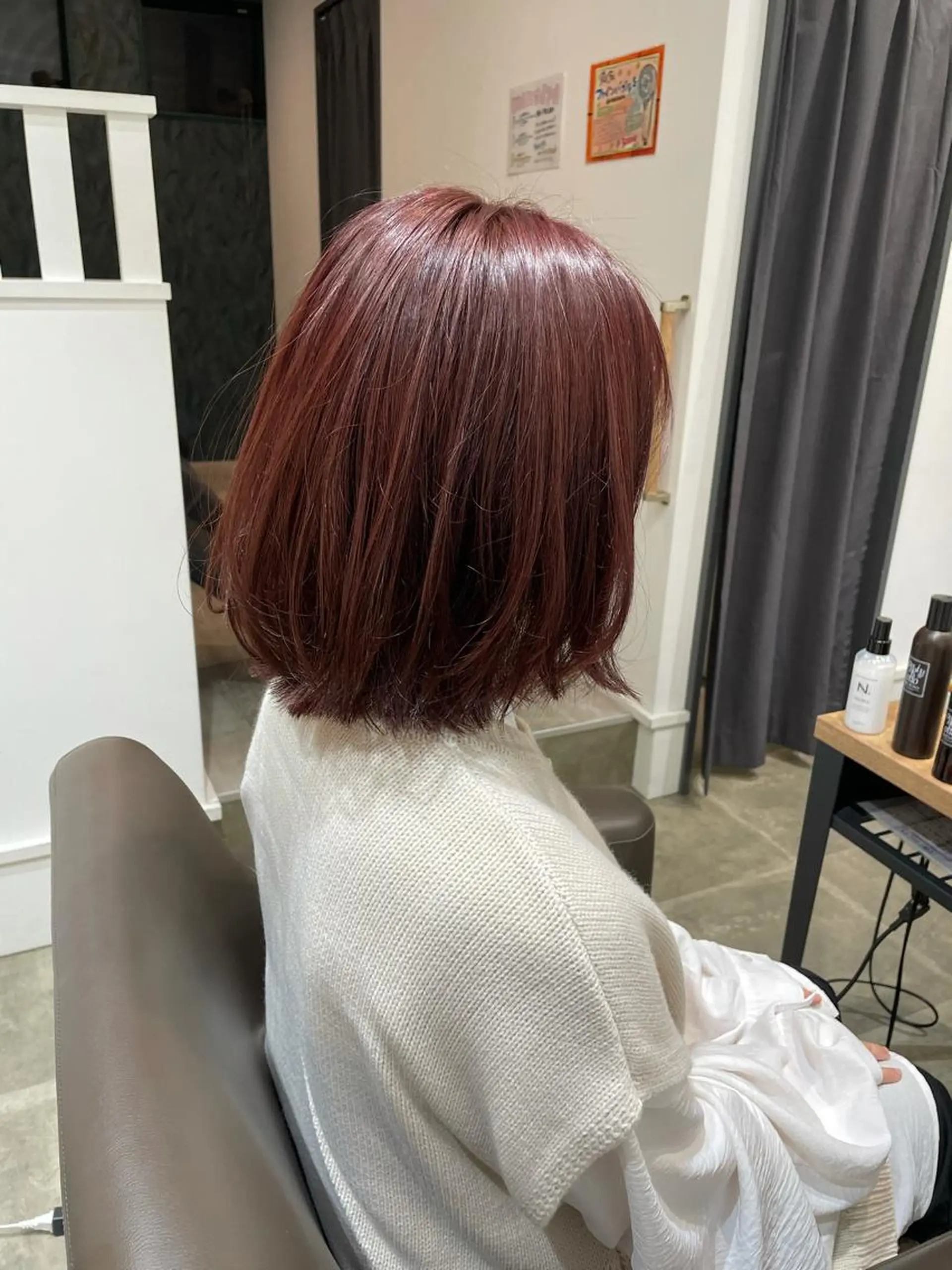 ショート カラー 葵/レイヤーカット/ 韓国風/透明感カラーのヘアスタイル