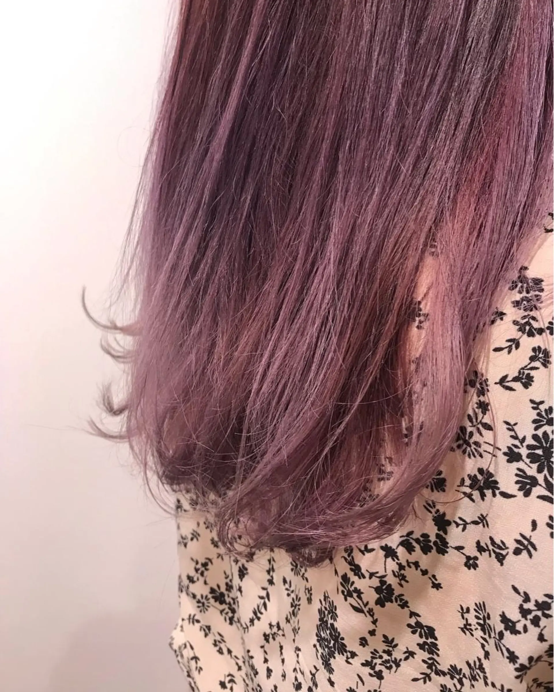 ロング カラー ピンクカラー レイヤー/大人ボブ 渡邉【日吉美容室】のヘアスタイル