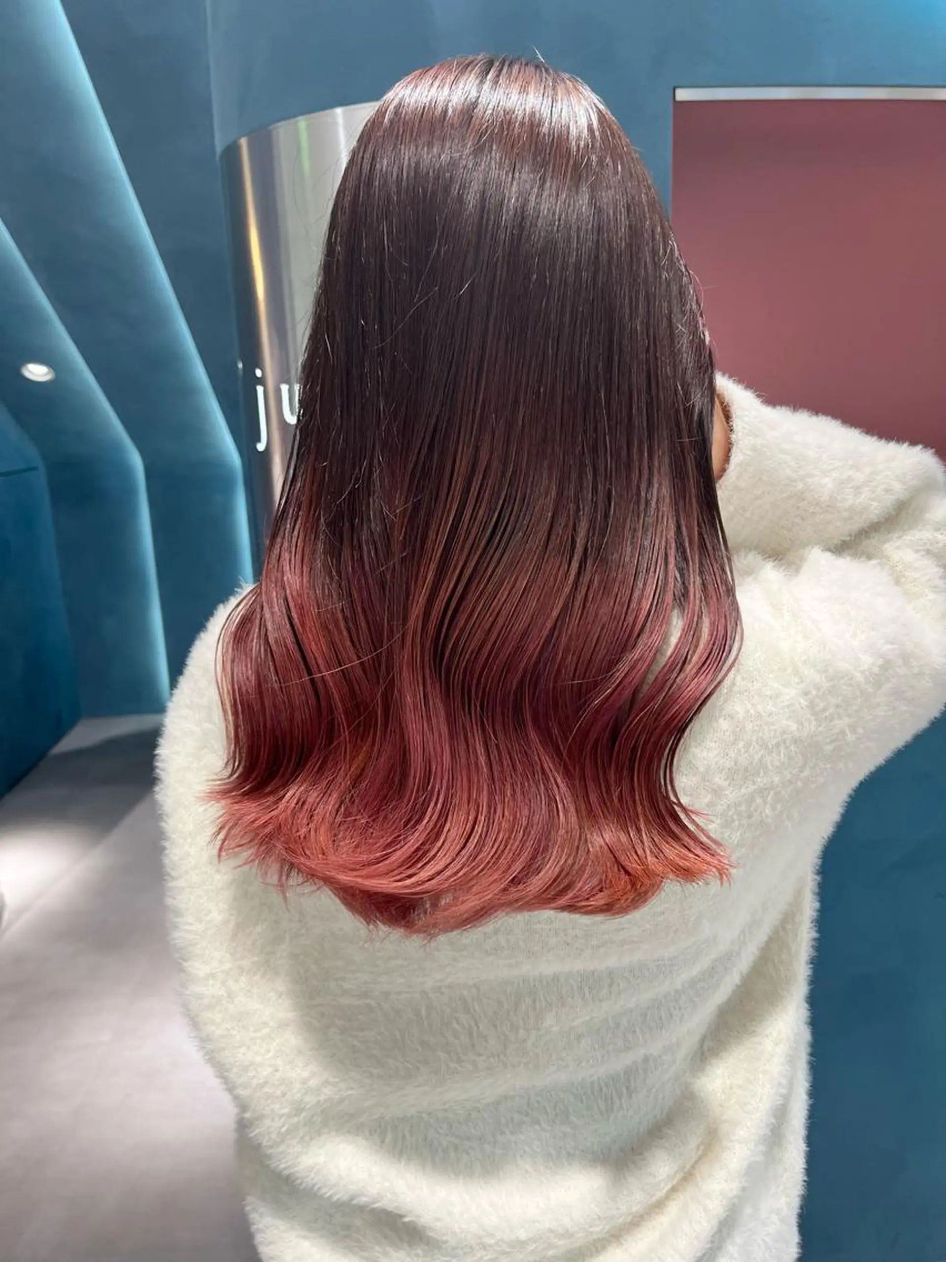 セミロング カラー fuuka/ ハイトーン/海外ヘアのヘアスタイル