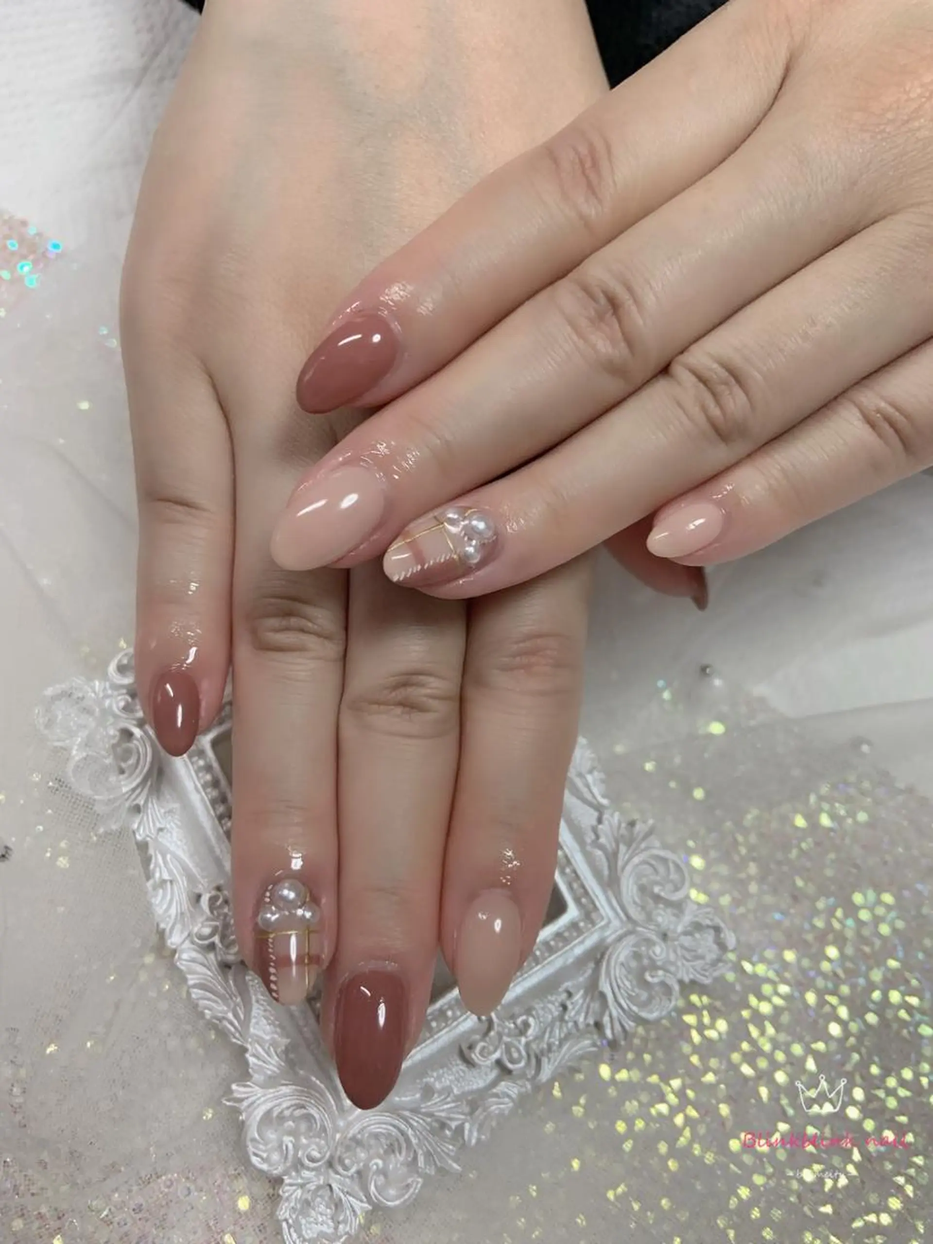 ミディアム ネイル ハンドネイル Style Nailのネイルデザイン