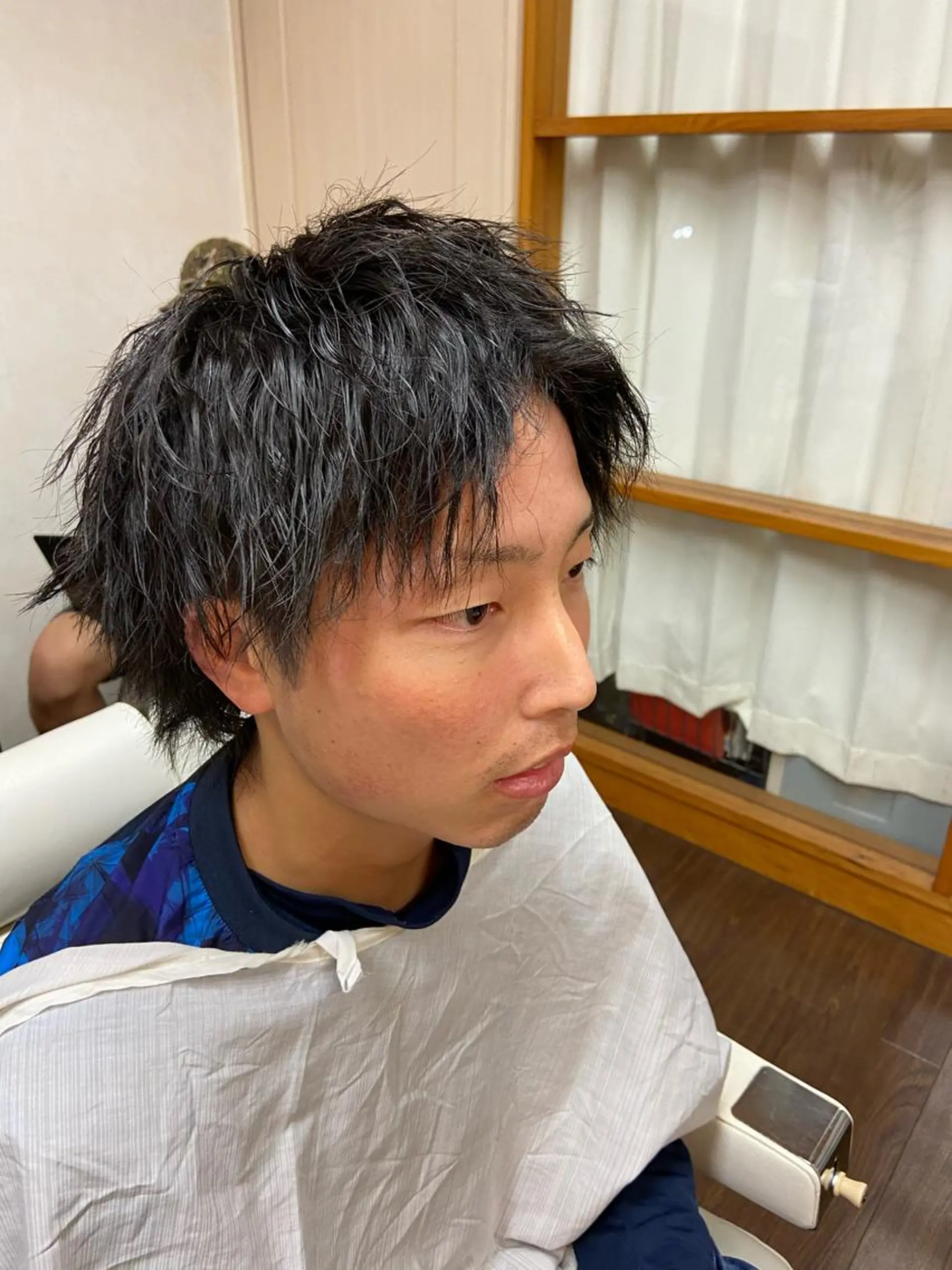 ミディアム パーマ ミディアムパーマ ツイストパーマ dunhill 斉藤 大樹/メンズカットのヘアスタイル