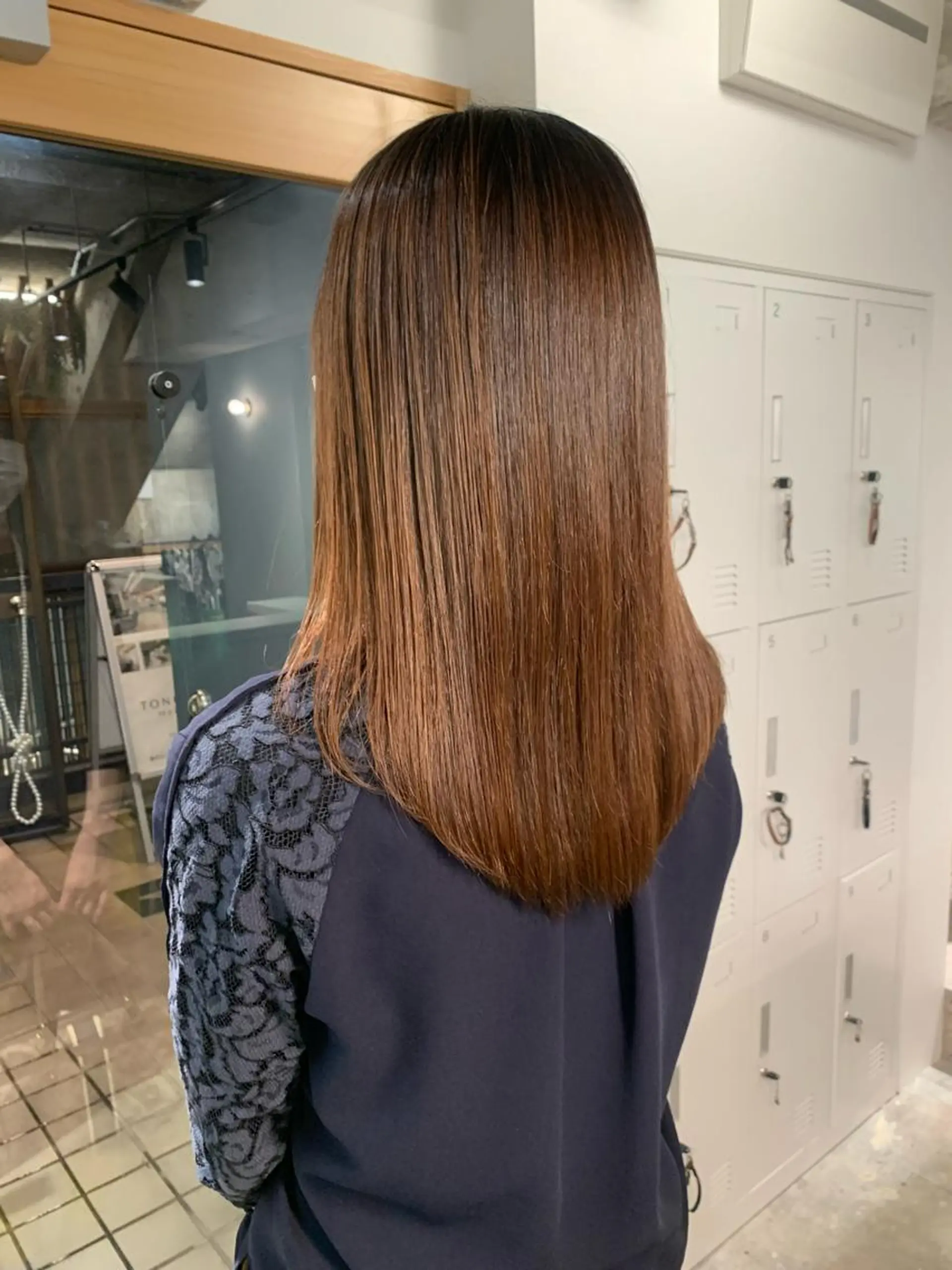 セミロング 縮毛矯正 TONUKOA RUA下北沢店【トヌコア ルア】所属・丸山璃子 /パーマ/レイヤーのヘアスタイル