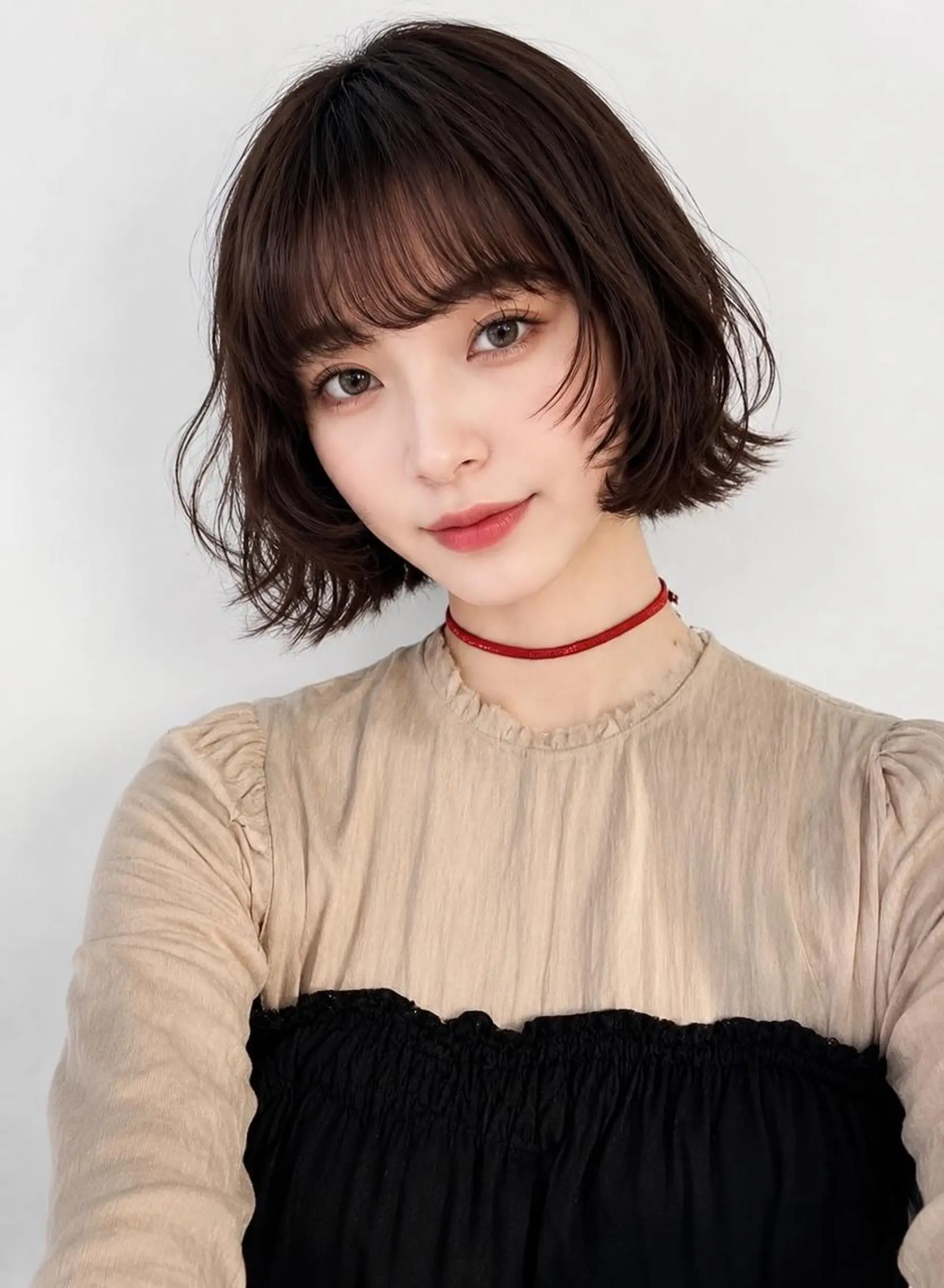 カラー ミディアム 切りっぱなしボブ アディクシーカラー ボブ その他 ダメージレス コバヤシ　ヒロヒトのその他イメージ