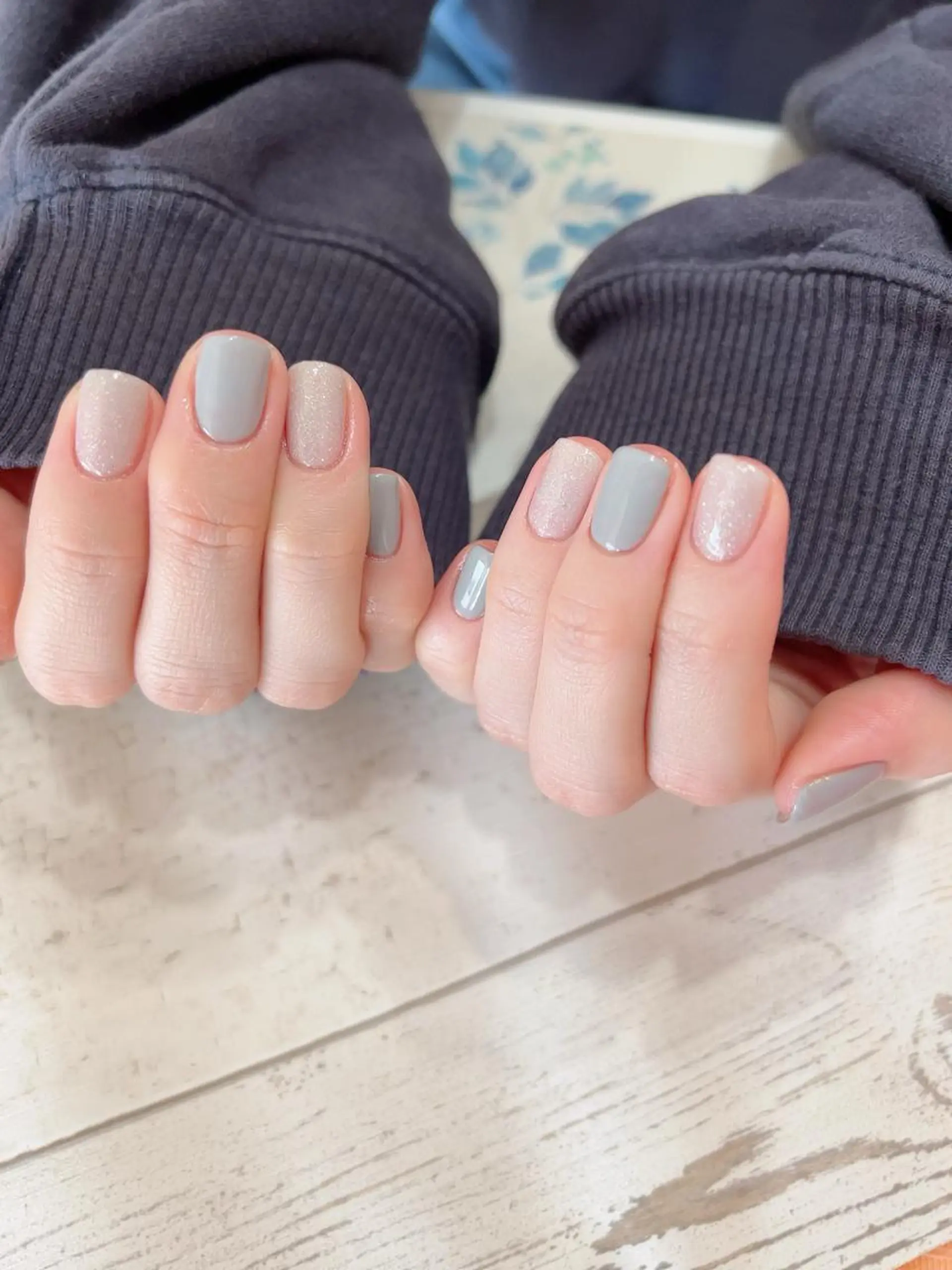 ネイル 北浦和 自爪育成ケアのネイルデザイン