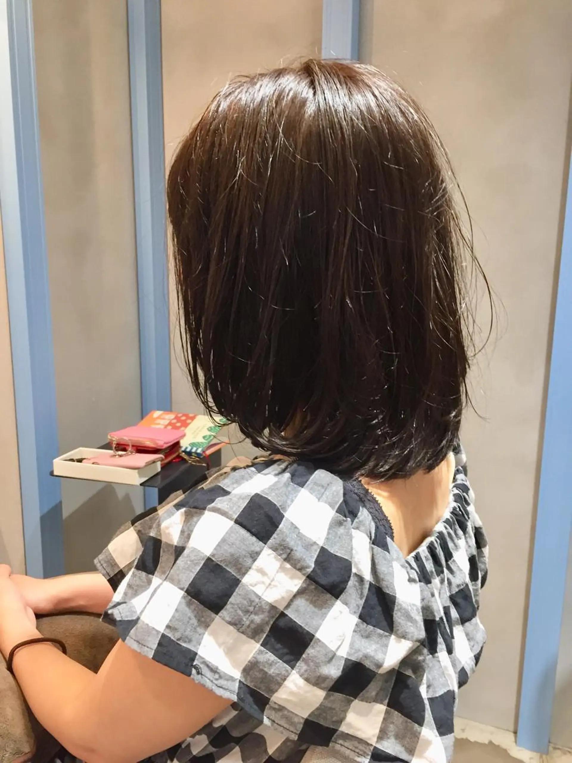 ミディアム ハイライト カット ヘアカラー トリートメント 所渉/韓国レイヤー /ウルフカットのヘアスタイル