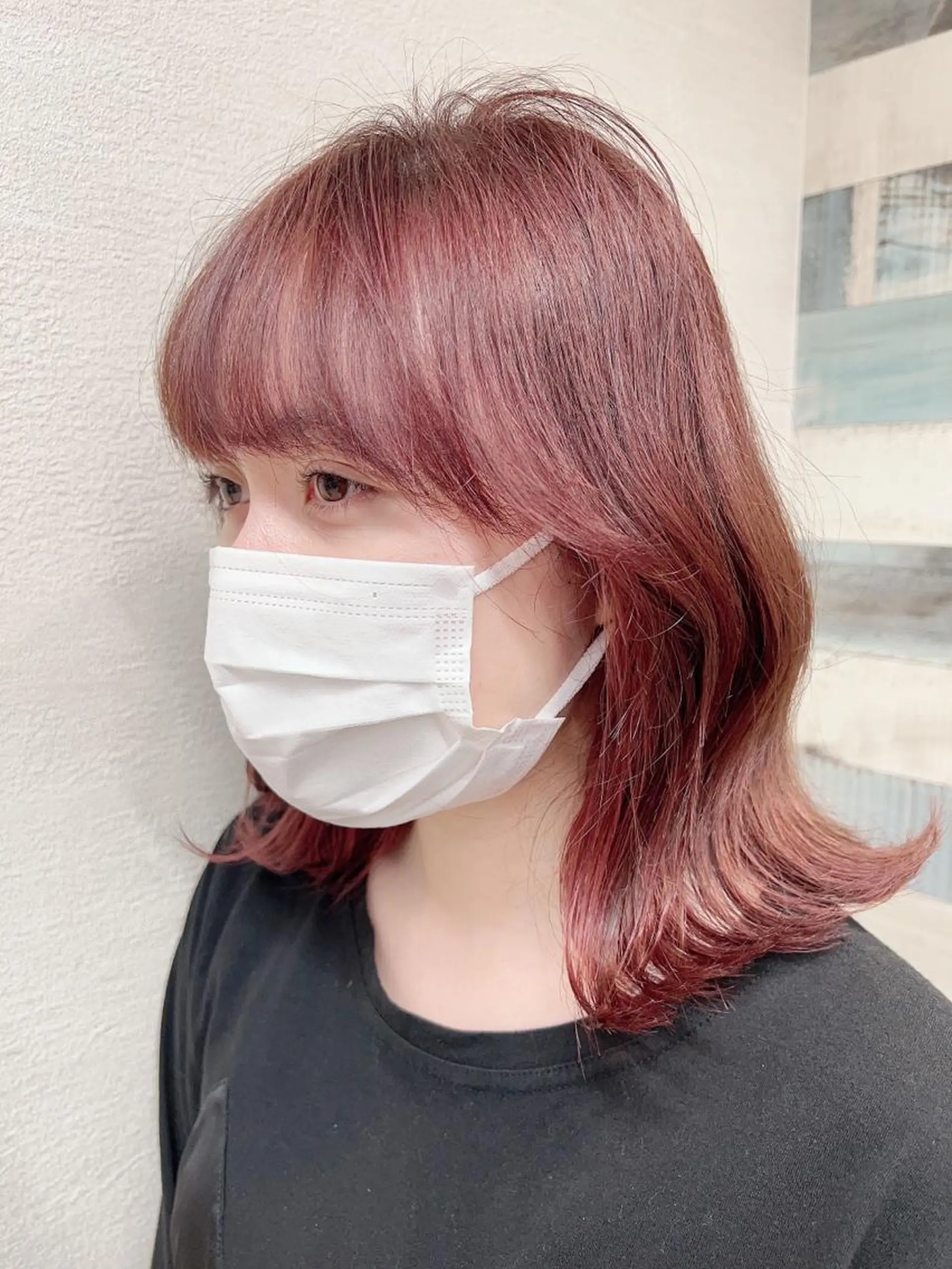 ミディアム Shun 透明感カラ ー/似合わせカットのヘアスタイル