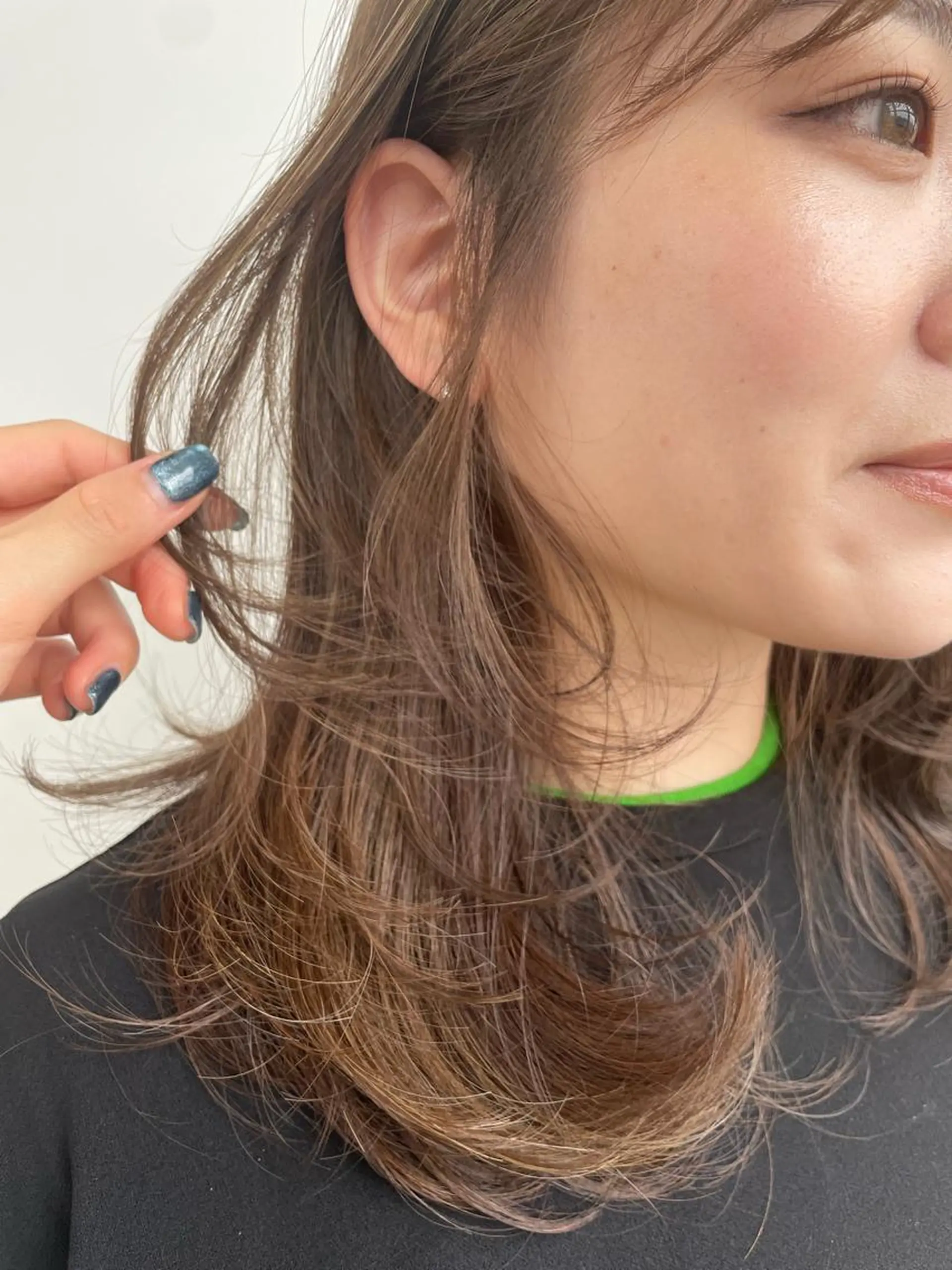 ミディアム ら んのヘアスタイル