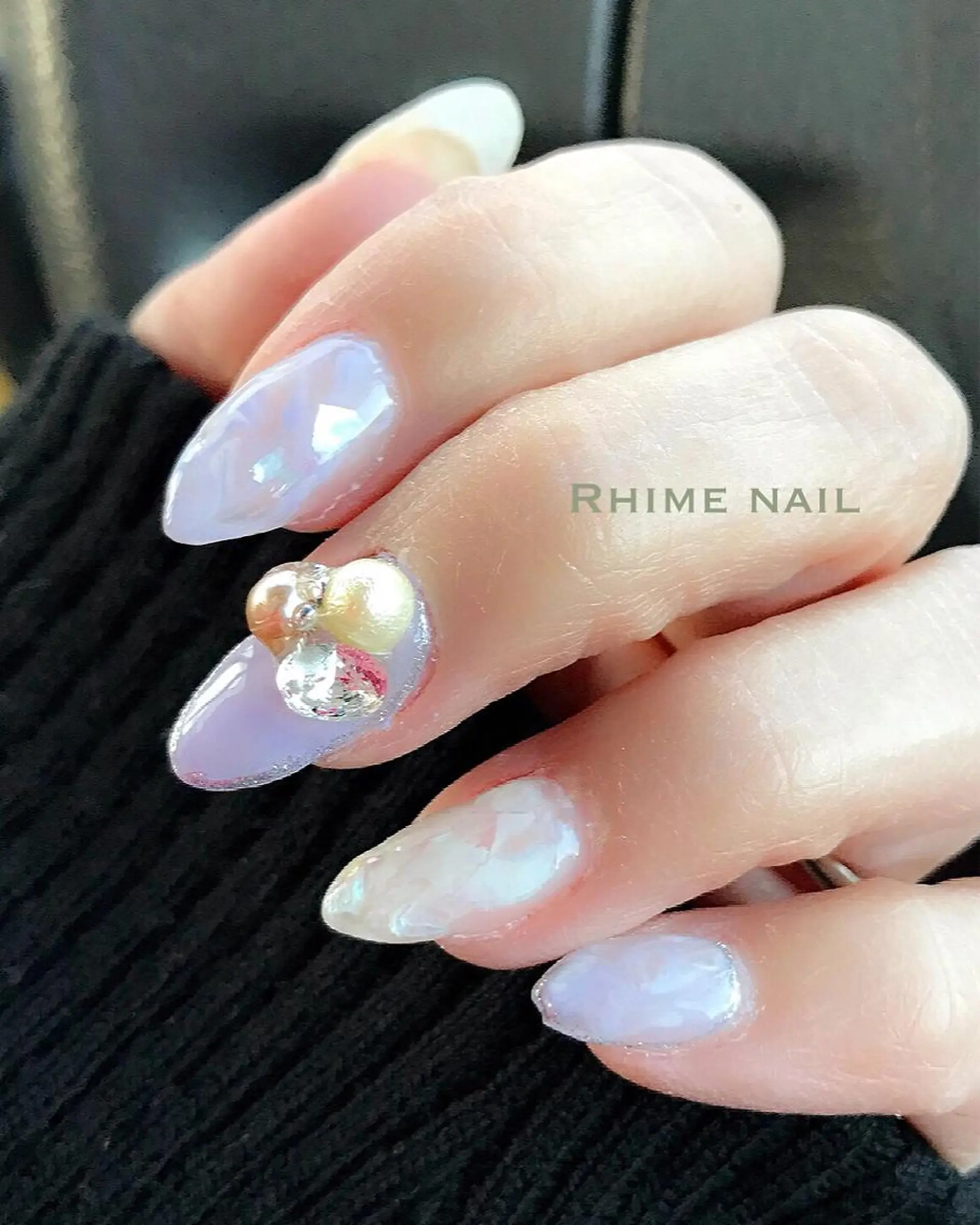 ネイル アニマル柄 アートネイル カジュアル グラデーション オフィスネイル Rhime nail ライムネイルのネイルデザイン
