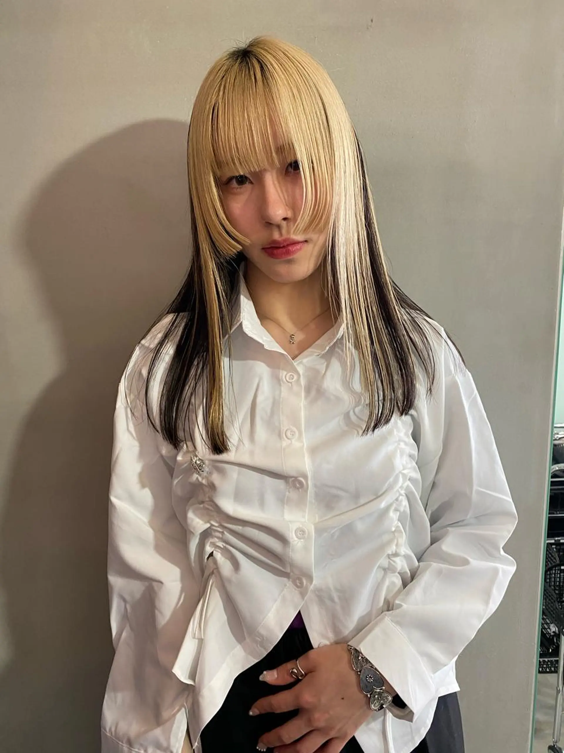 ロング カラー ヘアアレンジ SHACHU ayamiのヘアスタイル