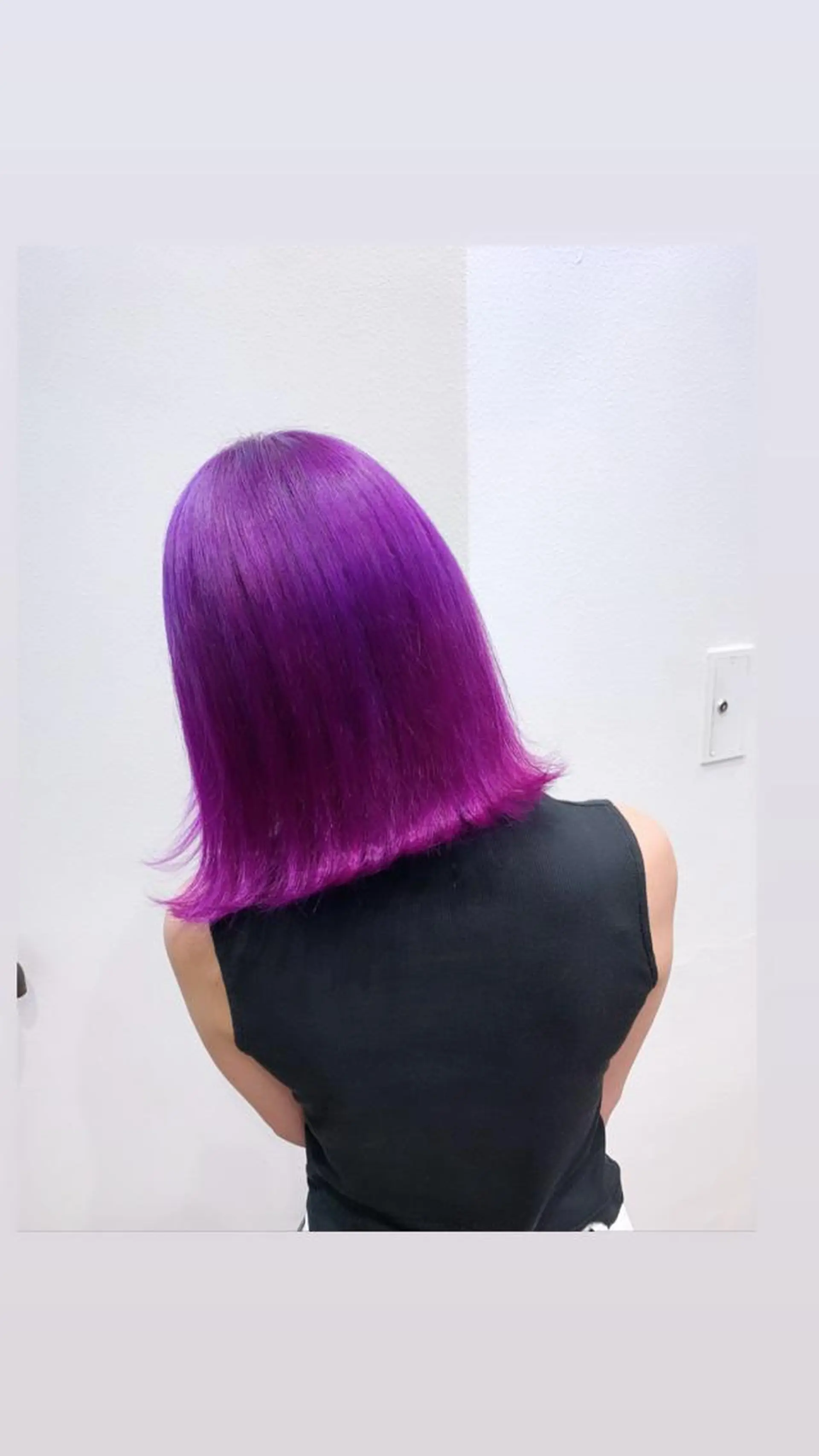 ショート パープルカラー S.SWEET 河原町店のヘアスタイル