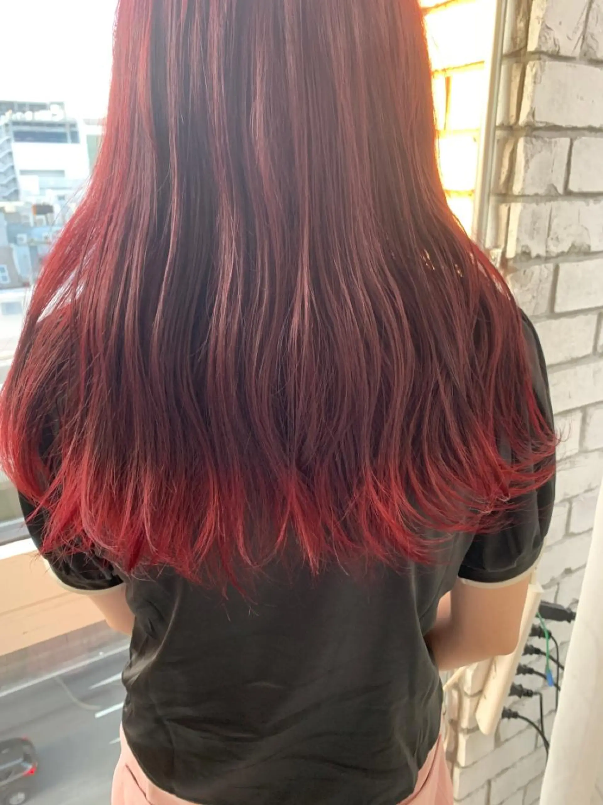 ロング カラー ヘアカラー トリートメント LUXBE LUCEのヘアスタイル
