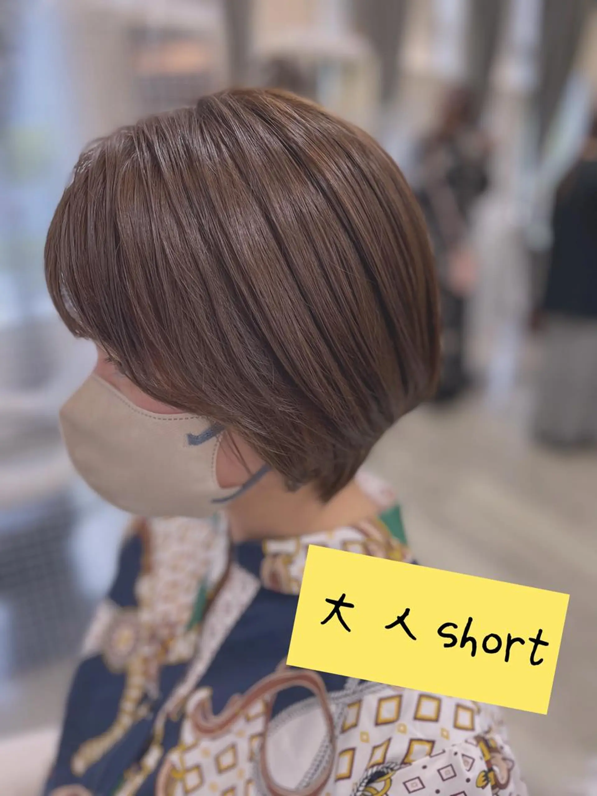 ショート カラー ショートヘア いけがみ ゆかなのヘアスタイル