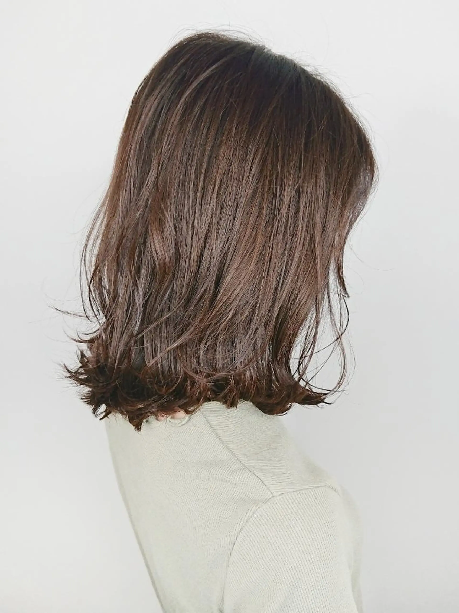 ミディアム カラー ハイライトカラー ハイライト ヘアカラー ✨ブリーチなし透明感 カラー✨ゆりかのヘアスタイル