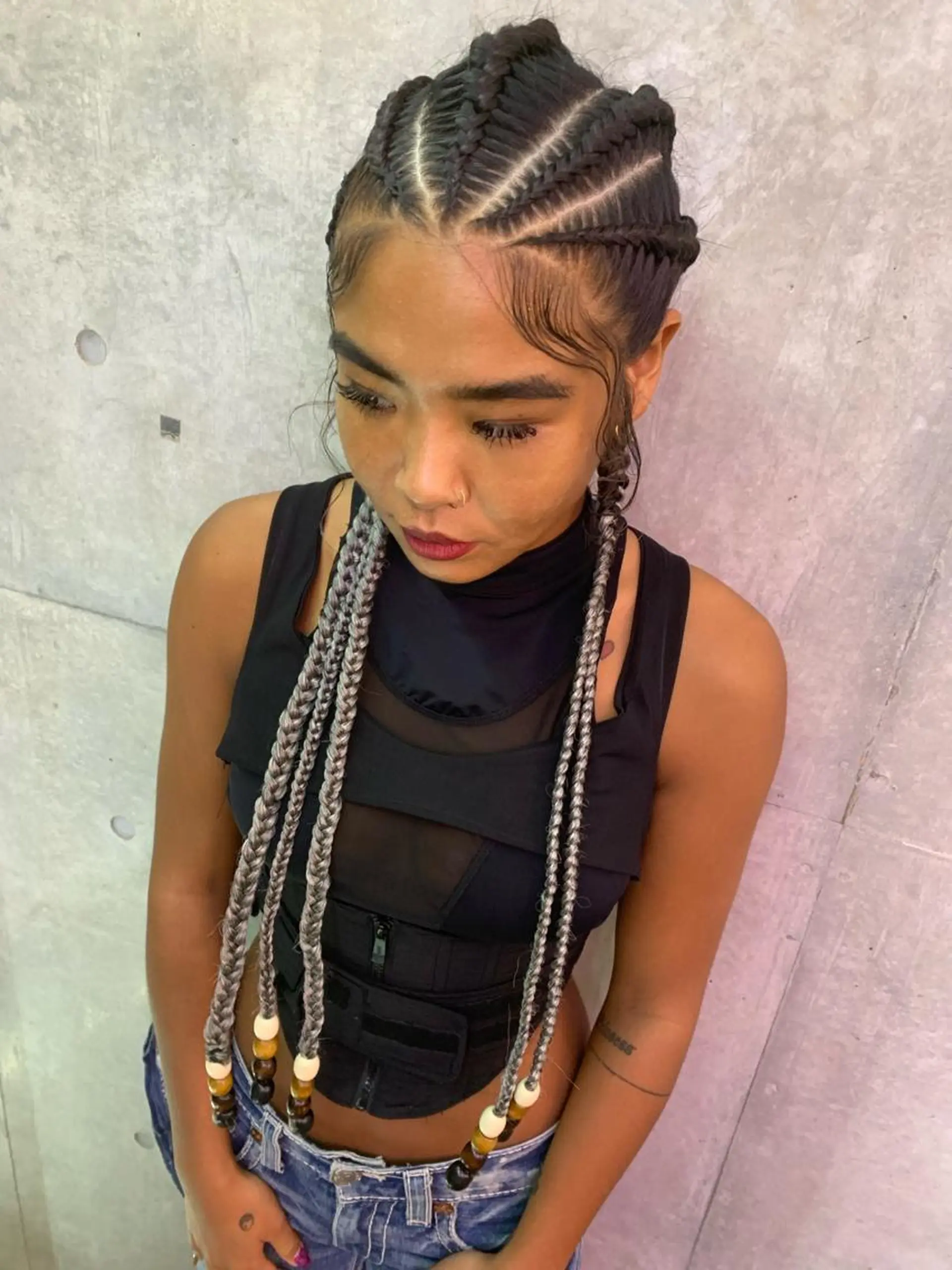 ヘアアレンジ エクステ ヘアセット HONEY TRAP!所属・HARURU🪮✨ ブレイズ海外ヘアのヘアスタイル