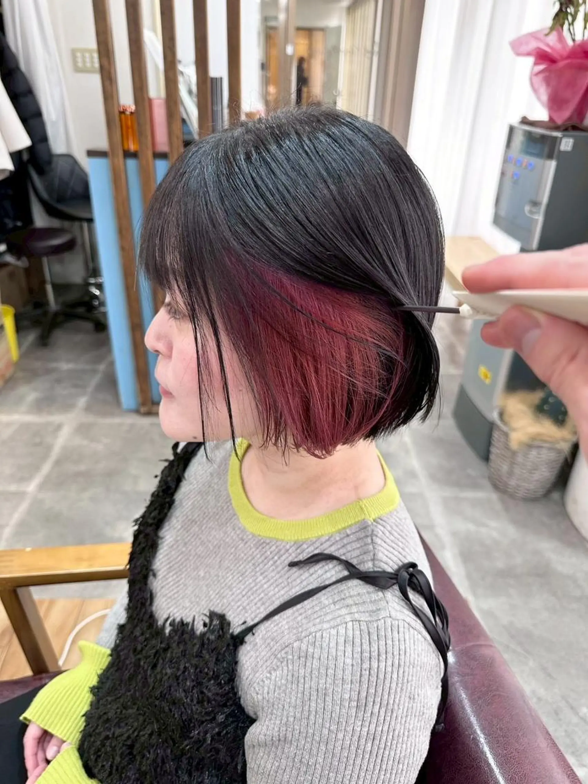 ミディアム カラー ヘアカラー トリートメント ALLEN hair 京橋店のヘアスタイル