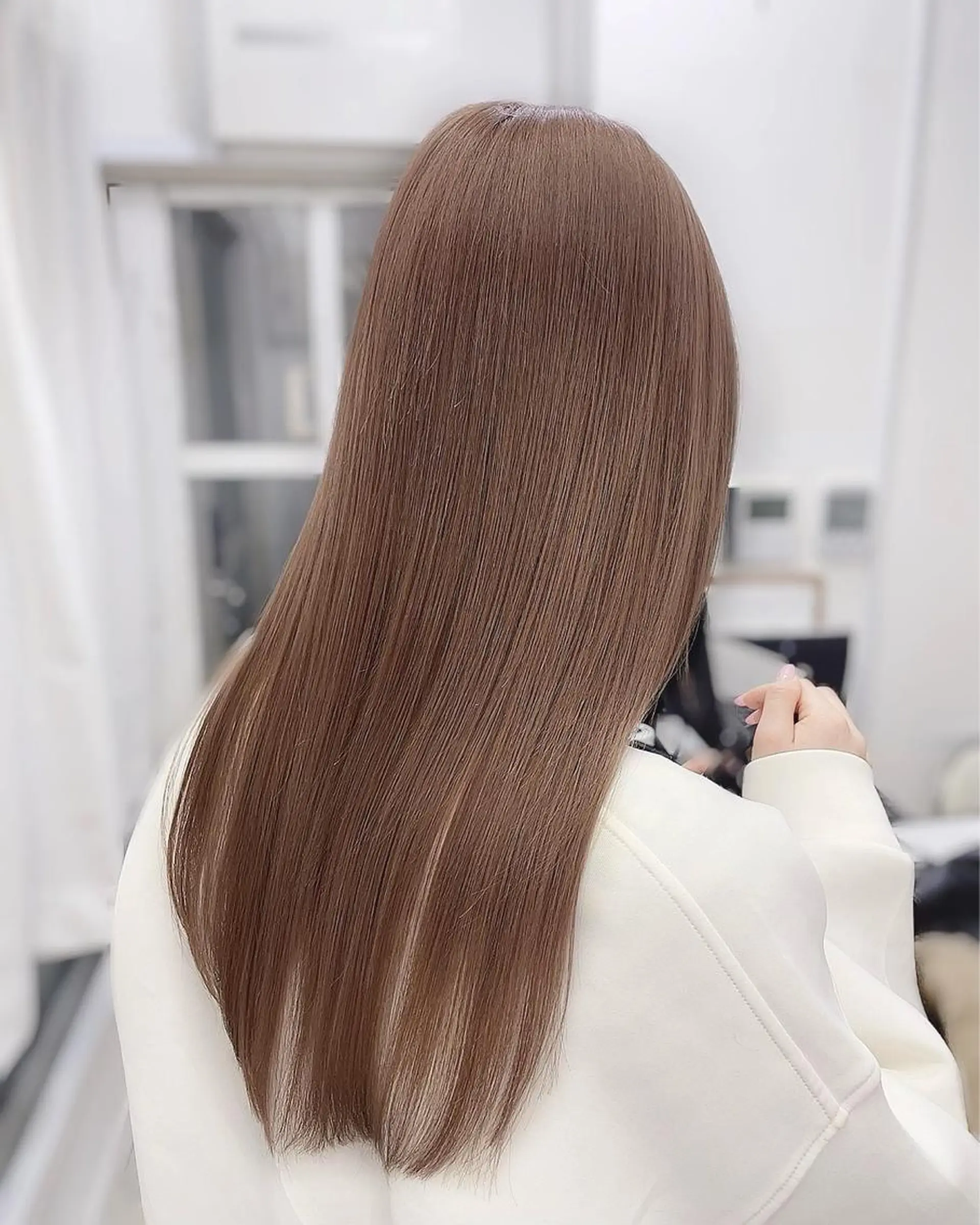 ロング カラー ヘアカラー ヘアセット 韓国ヘア🤍髪質改善 🇰🇷AKANEのヘアスタイル