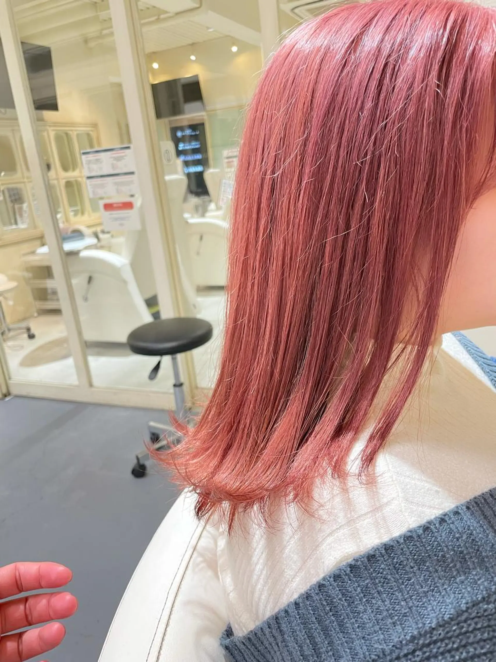 ミディアム カラー ボブ/パーマ 古家 佑真のヘアスタイル