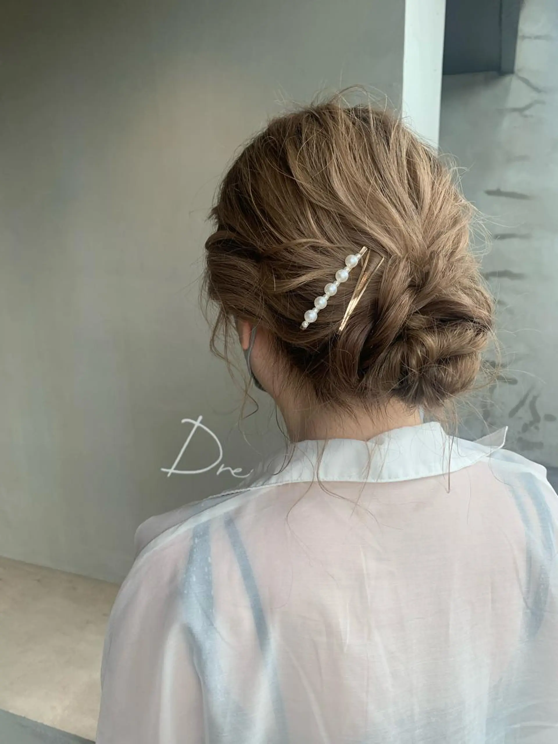 セミロング ヘアセット ブリーチ/アレンジ 天満/chihiroのヘアスタイル