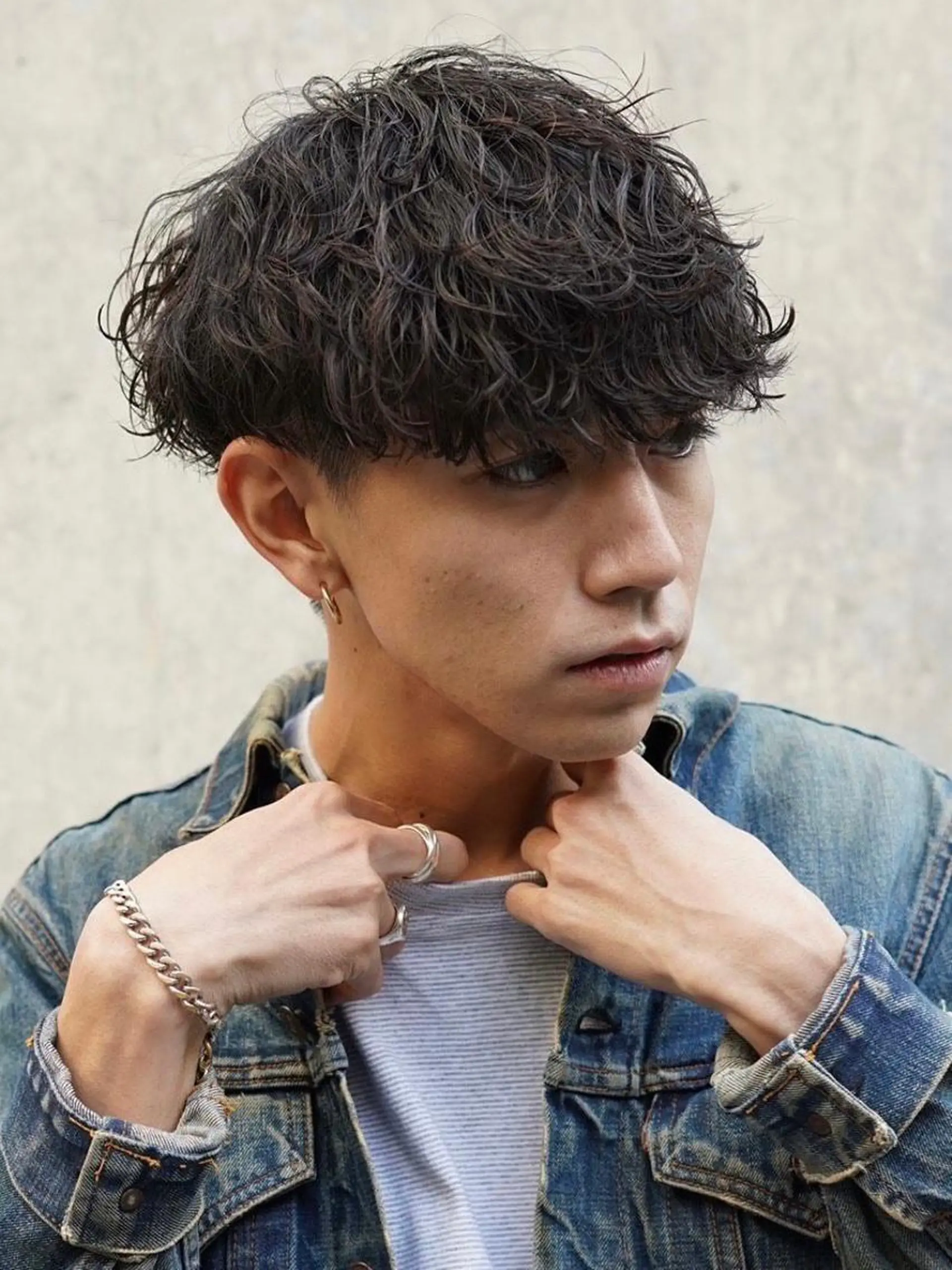 ショート パーマ メンズ メンズパーマ 波巻きパーマ SENTA✨メンズ パーマ✨fifth栄のヘアスタイル