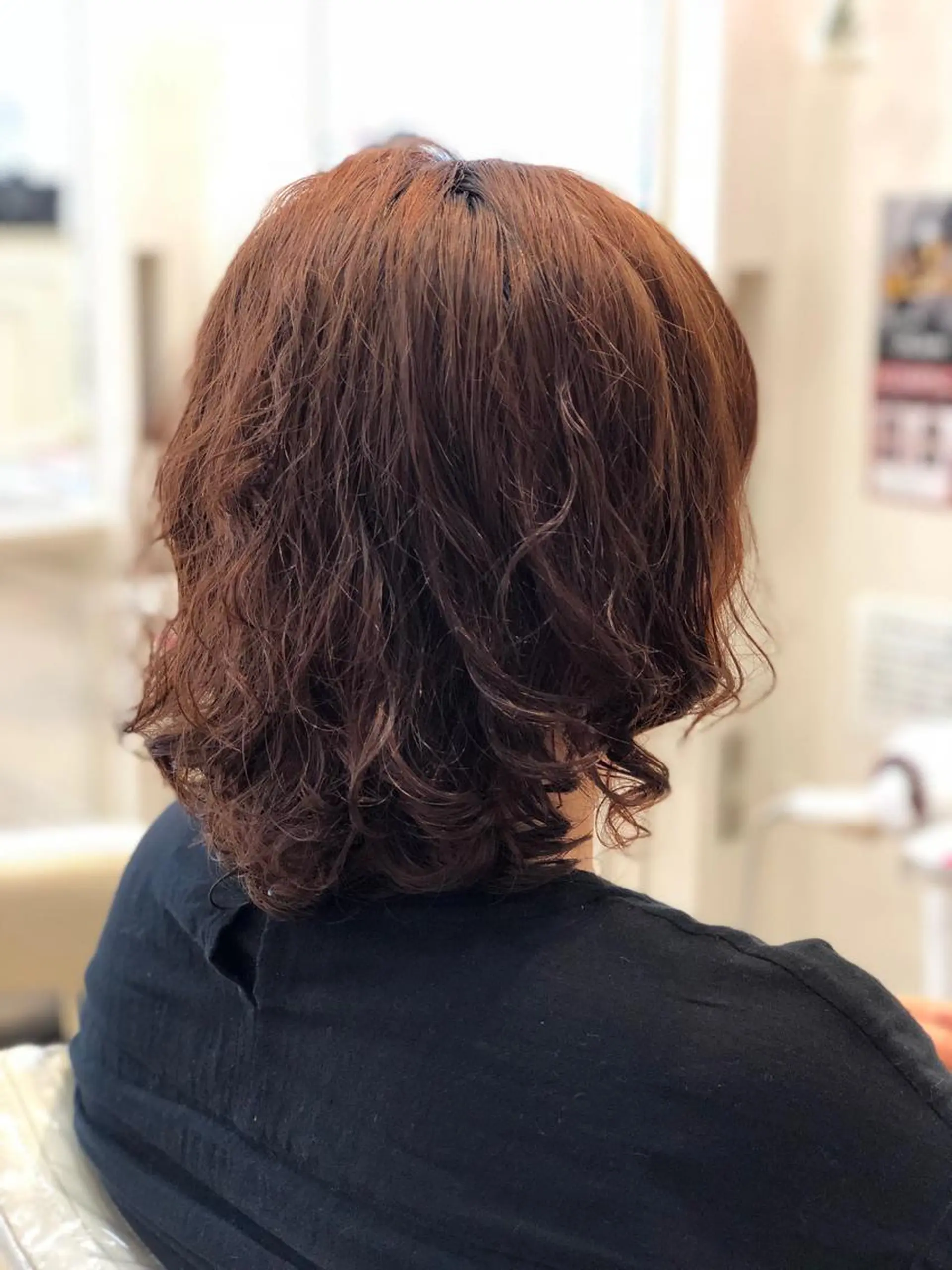 ミディアム パーマ ダメージレス 桧山店長のヘアスタイル