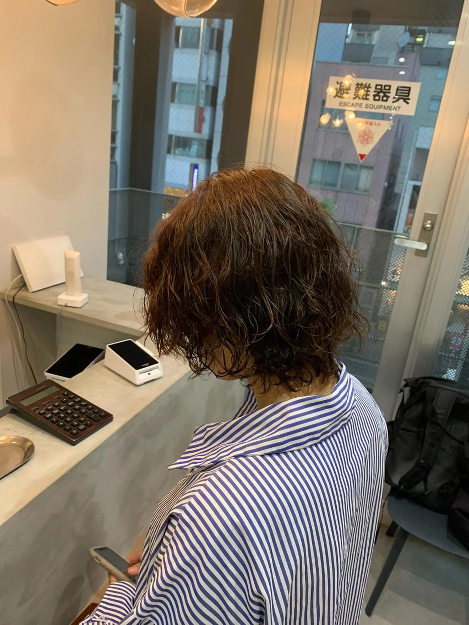 ショート ウルフカット カット パーマ トリートメント little 小濱彰太のヘアスタイル