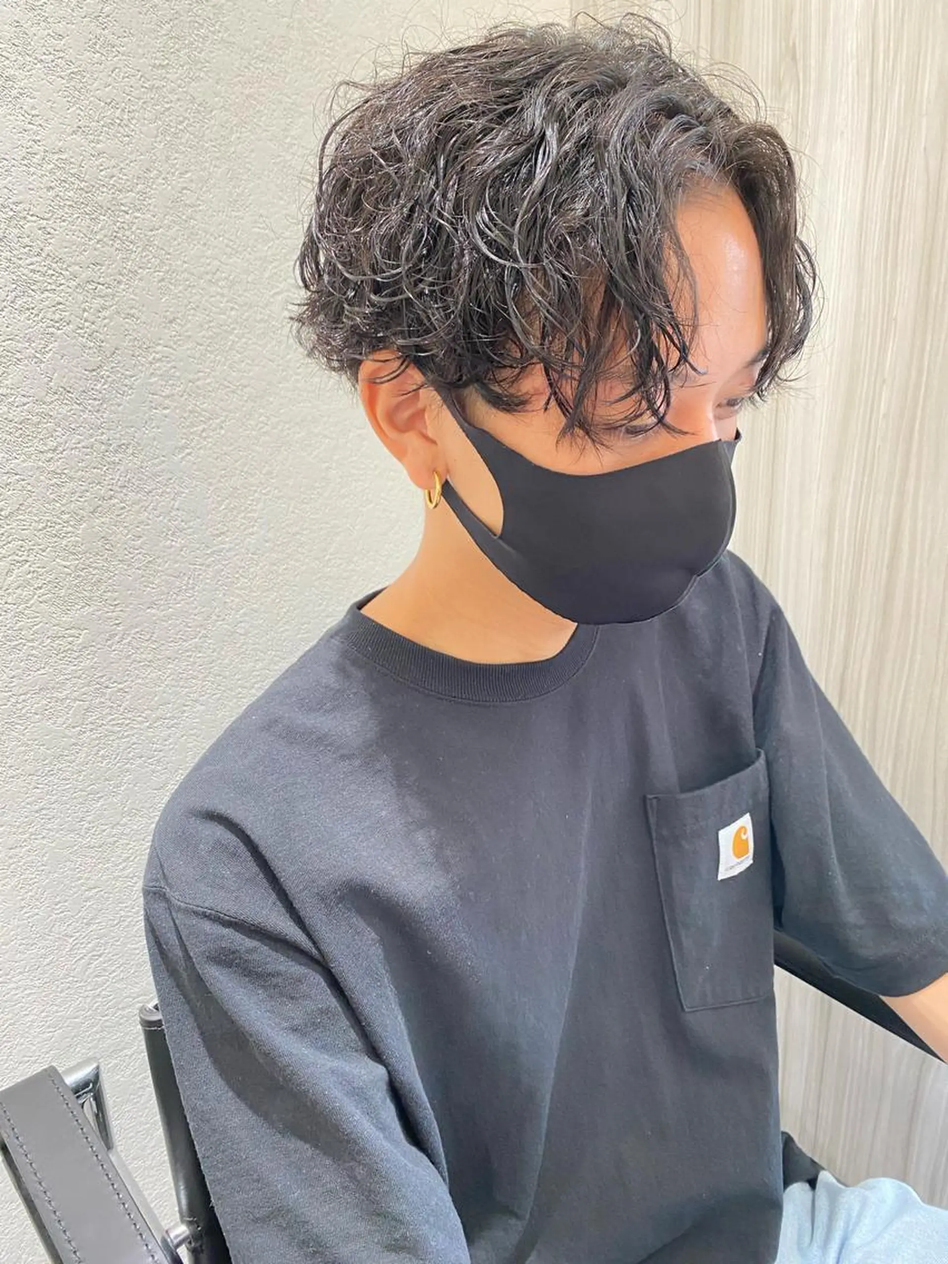 ショート パーマ メンズ ムトウセイマ/ 縮毛矯正/ブリーチのヘアスタイル