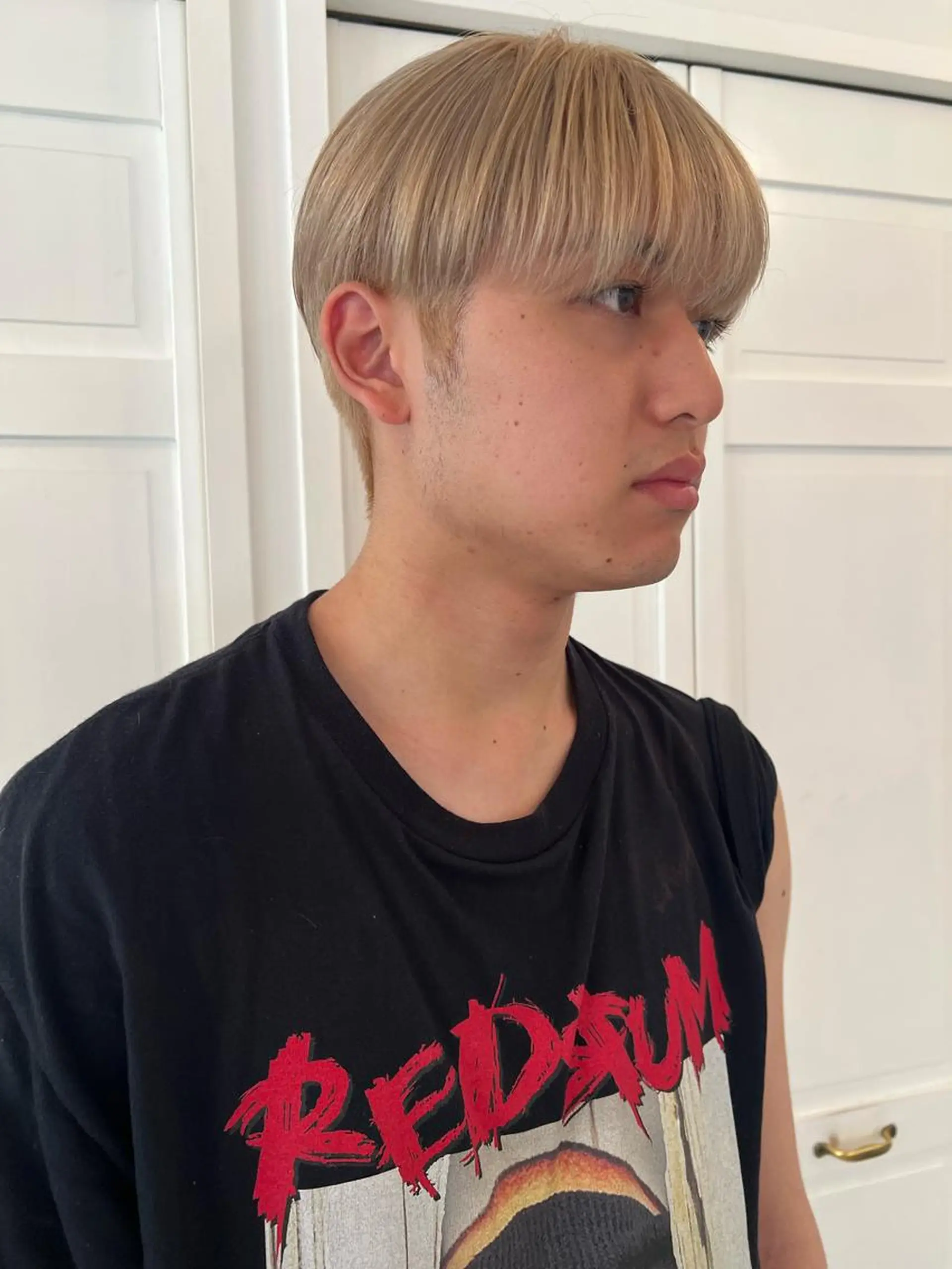 メンズ ブリーチカラー🎀 韓国風/寺門美優のヘアスタイル