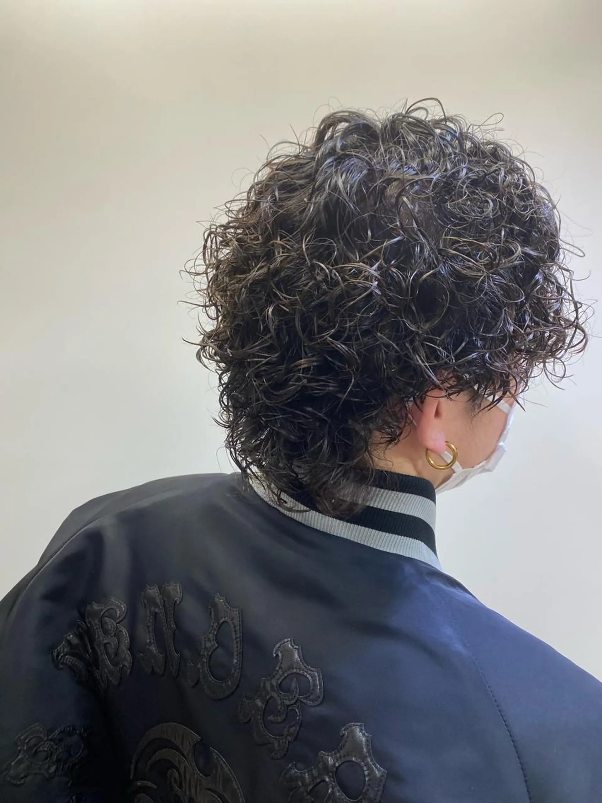 ミディアム パーマ メンズ ミディアムパーマ メンズパーマ スパイラルパーマ 立川/メンズパーマ 厚進太郎のヘアスタイル