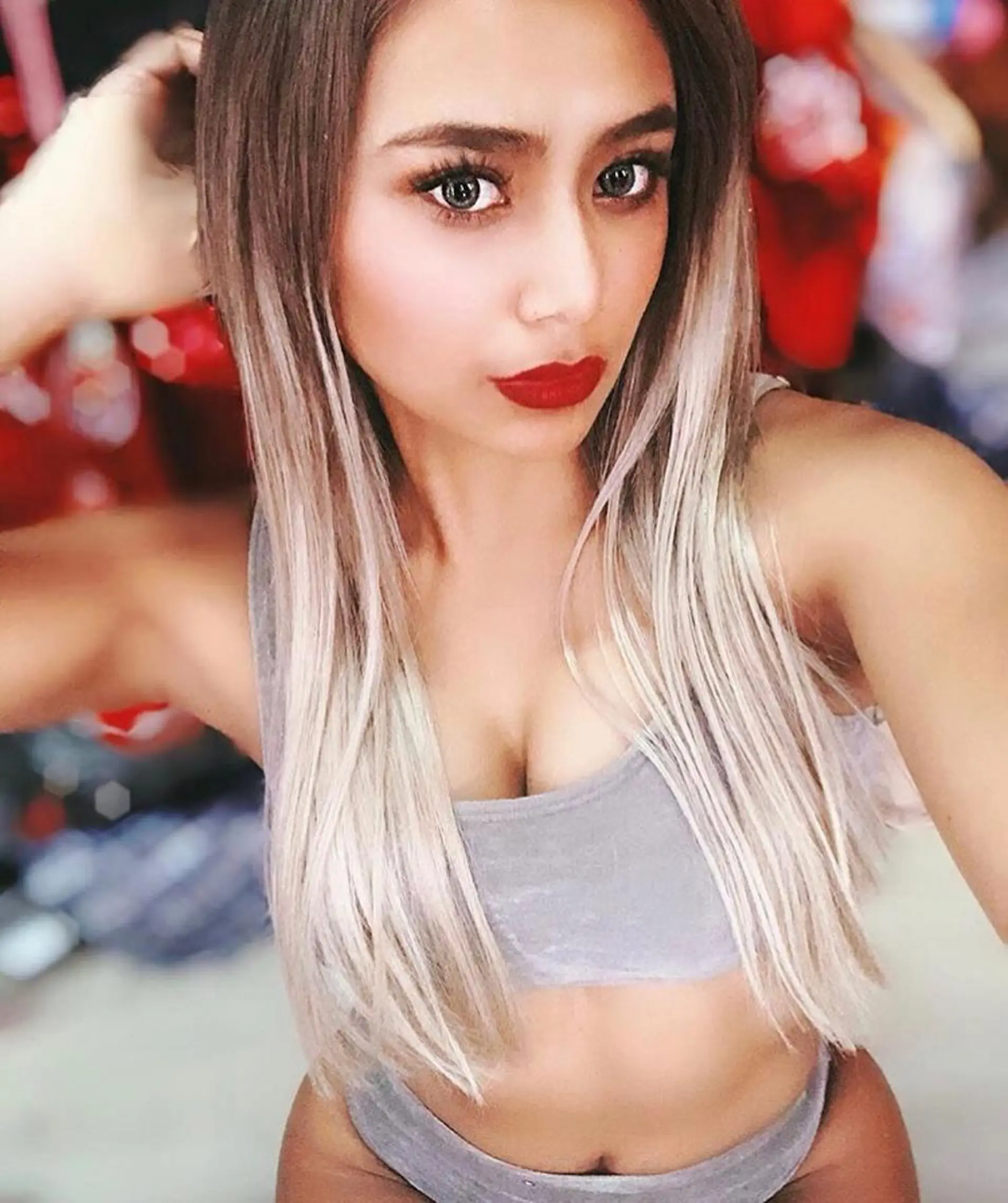 ロング カラー グラデーションカラー エクステリピート率 No.1 菊池　悠介のヘアスタイル