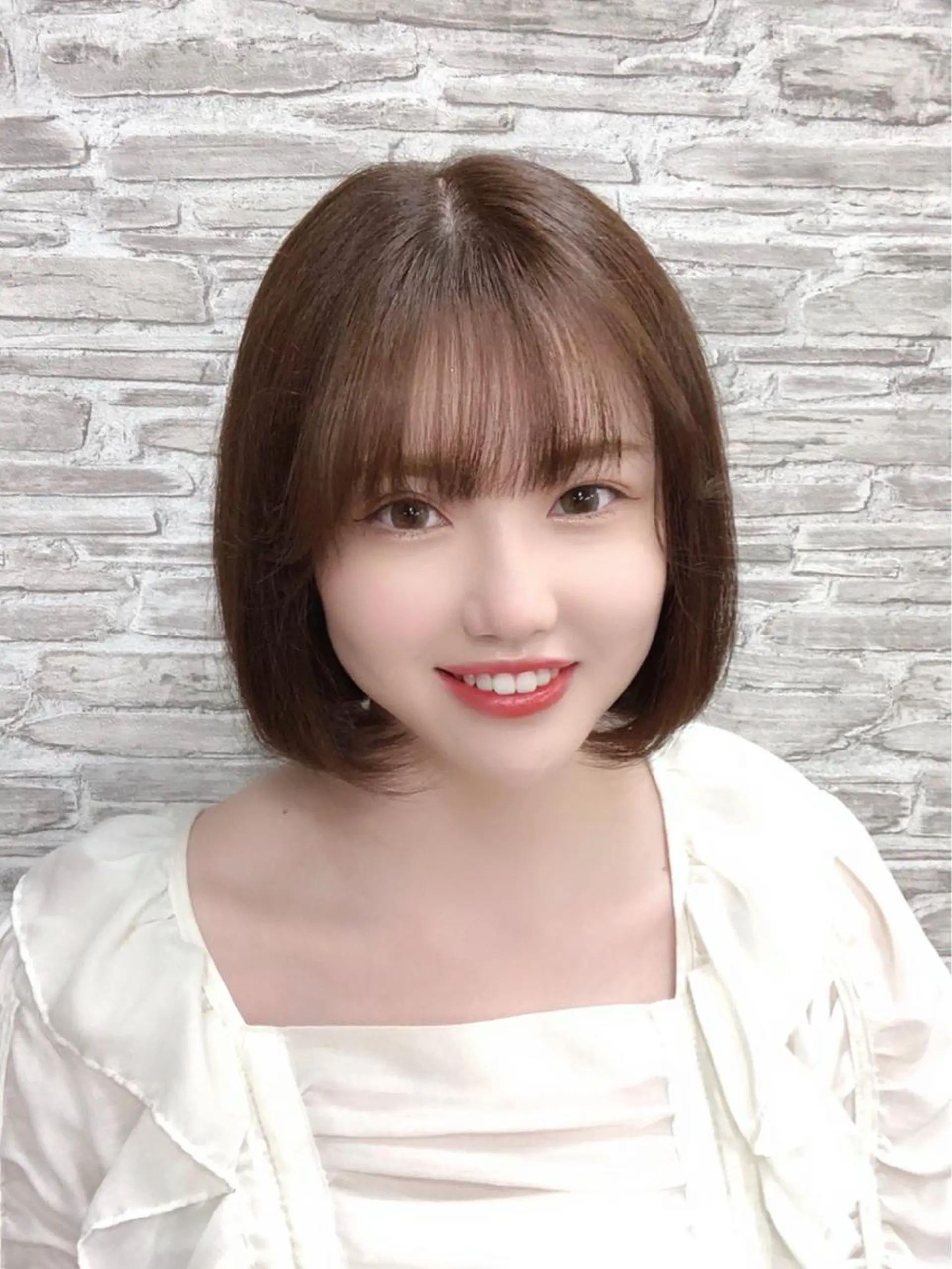 ミディアム カラー カット ヘアカラー トリートメント ヘアセット 韓国ヘア🤍髪質改善 🇰🇷AKANEのヘアスタイル