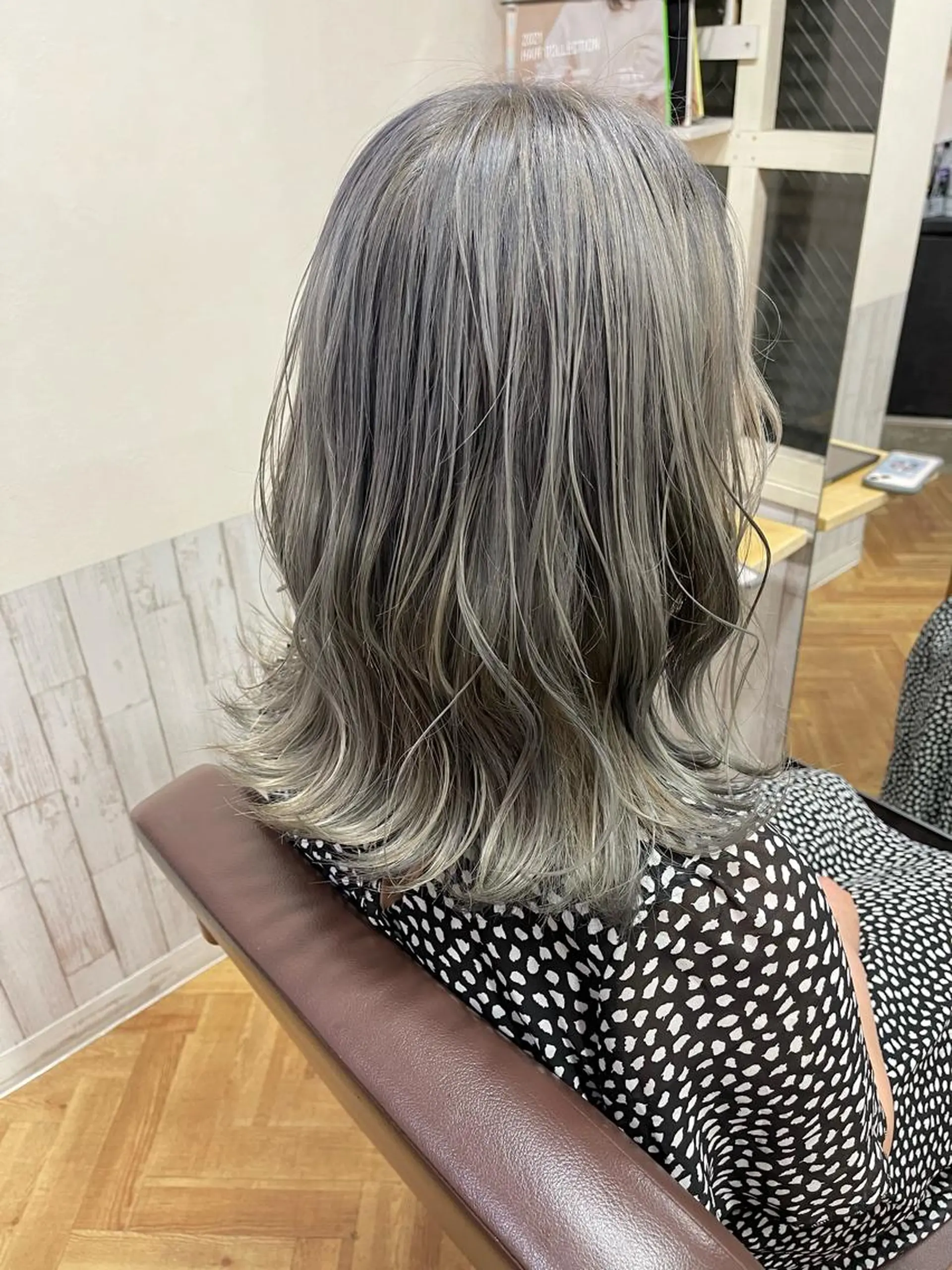 ミディアム 髪質改善＆艶カラー Zina💋池袋のヘアスタイル