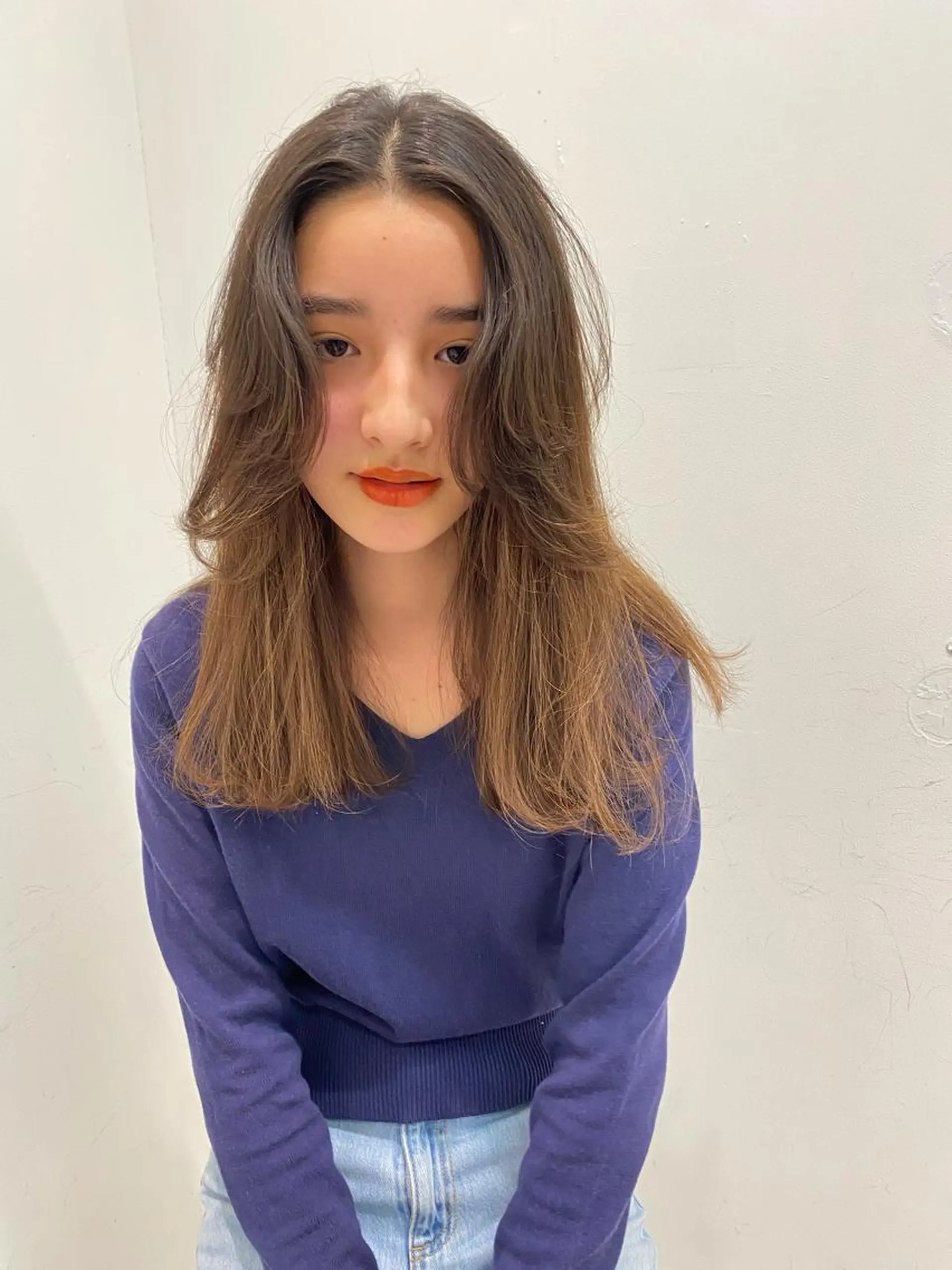 セミロング カラー キッズ オトナヘア🌸 harukaのヘアスタイル