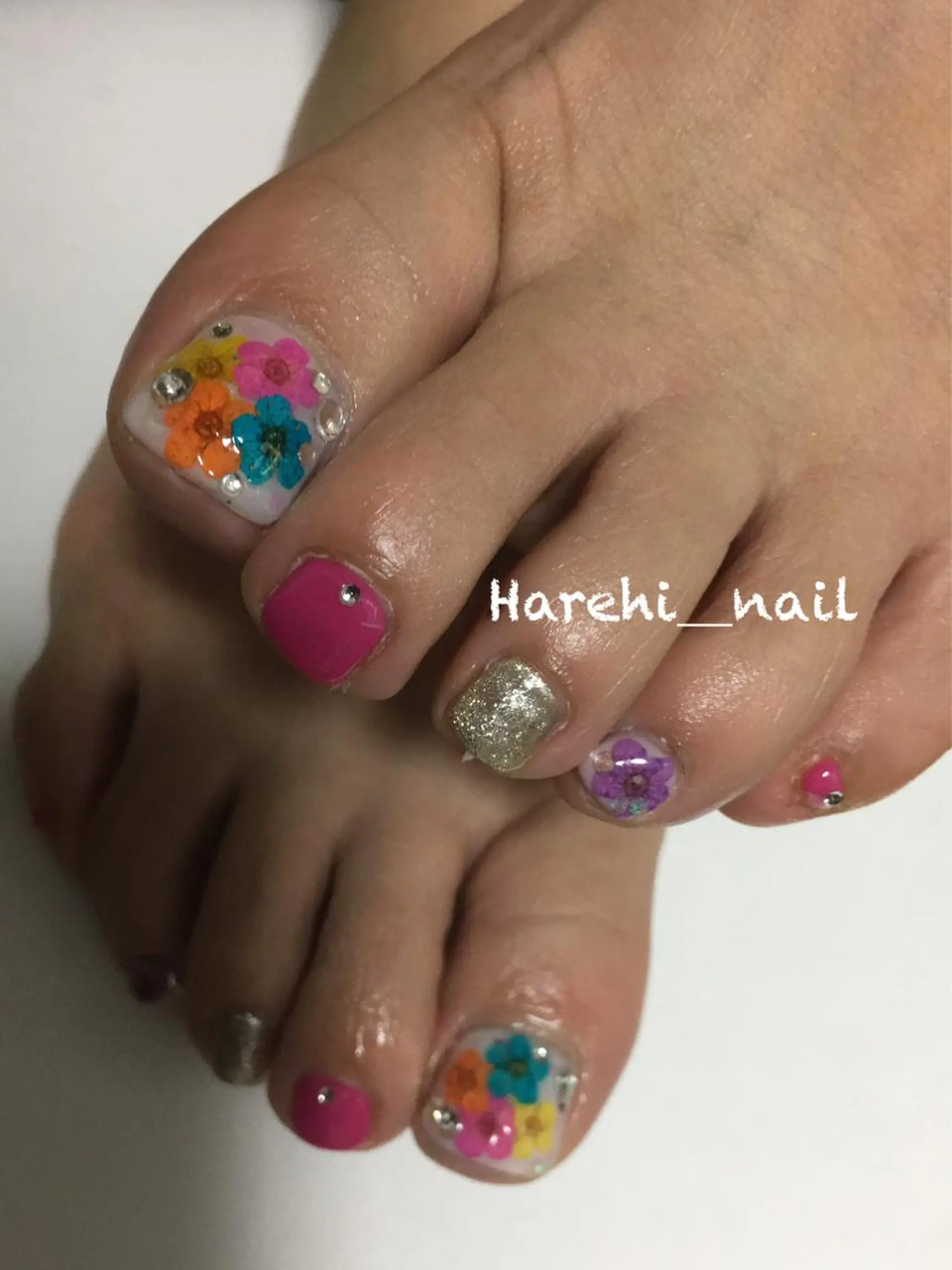 ネイル フットネイル Harehi_ nailのネイルデザイン
