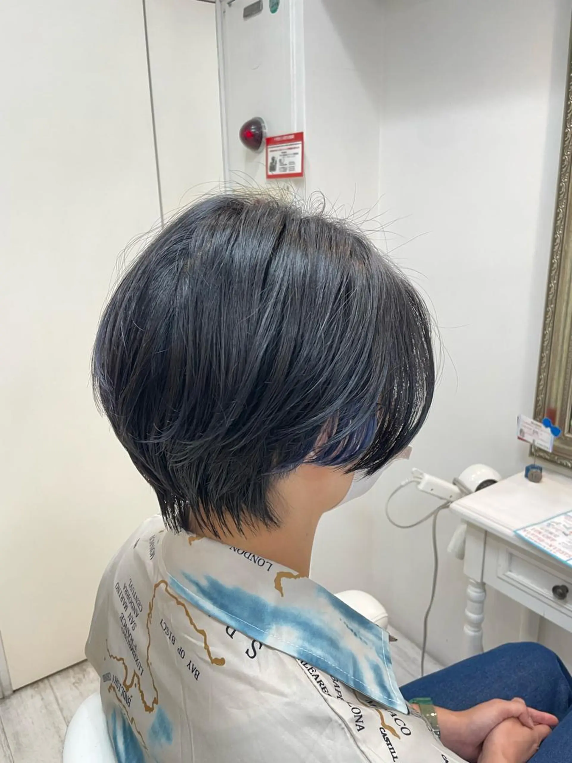 ショート ヘアカラー 新籾 尚哉のヘアスタイル