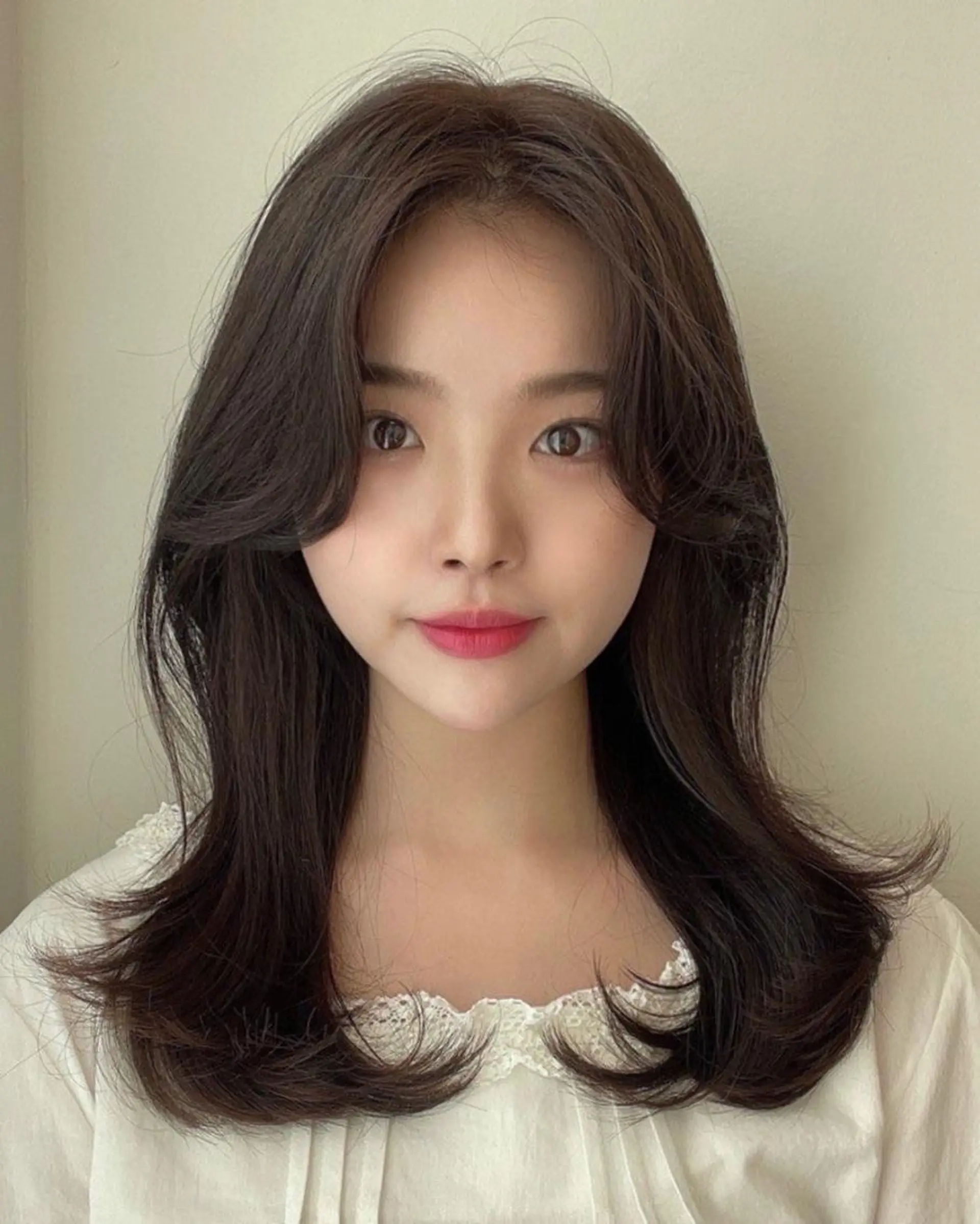 セミロング 韓国風cut/ 縮毛矯正/正岡幹康のヘアスタイル