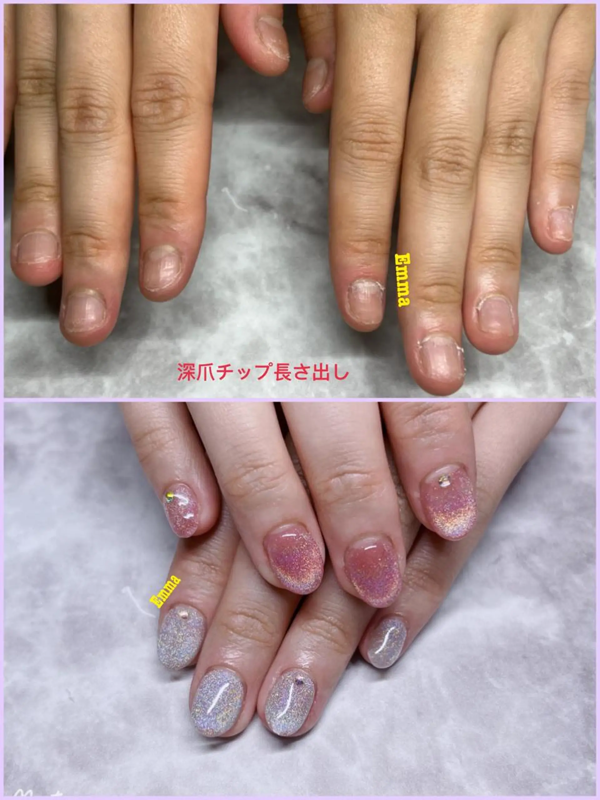 ネイル 長さ出し 夏ネイル ネイルチップ ハンドネイル ISA_ BELLAのネイルデザイン