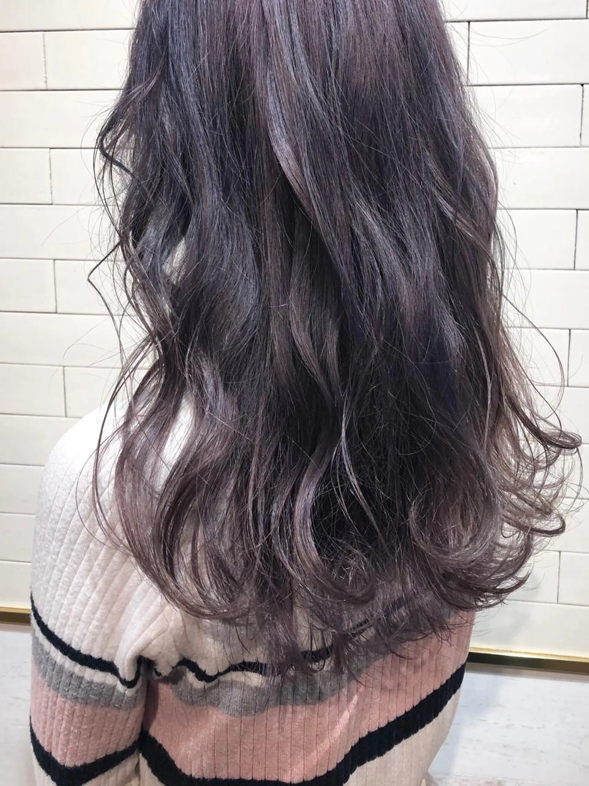 ロング カラー 髪質改善⌇透明感 カラー⌇川上葵のヘアスタイル