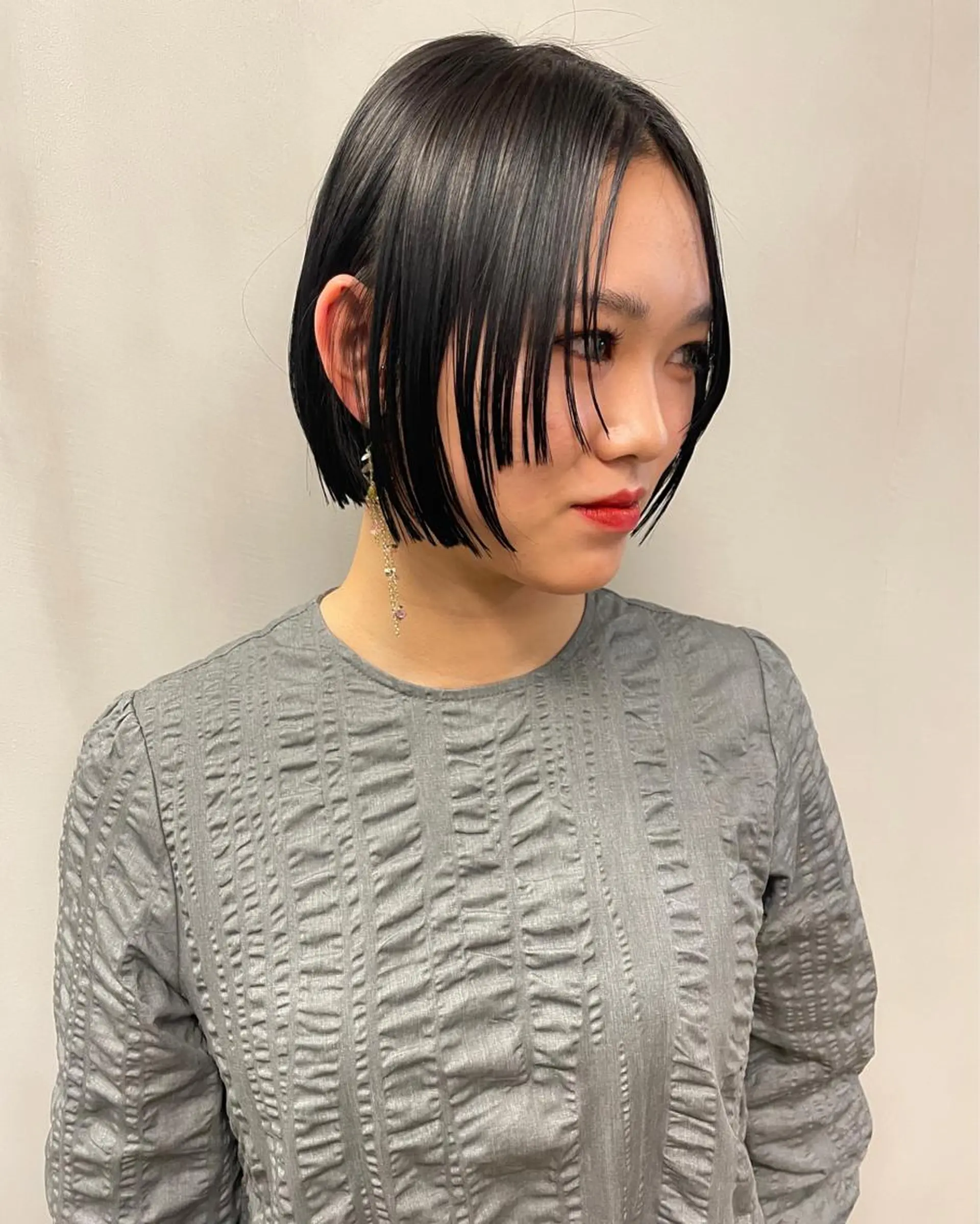 ミディアム カラー パーマ ヘアアレンジ メンズ ネイル マツエク・マツパ ダークグレー tatsumi/ボブ ウルフ/レイヤーのヘアスタイル