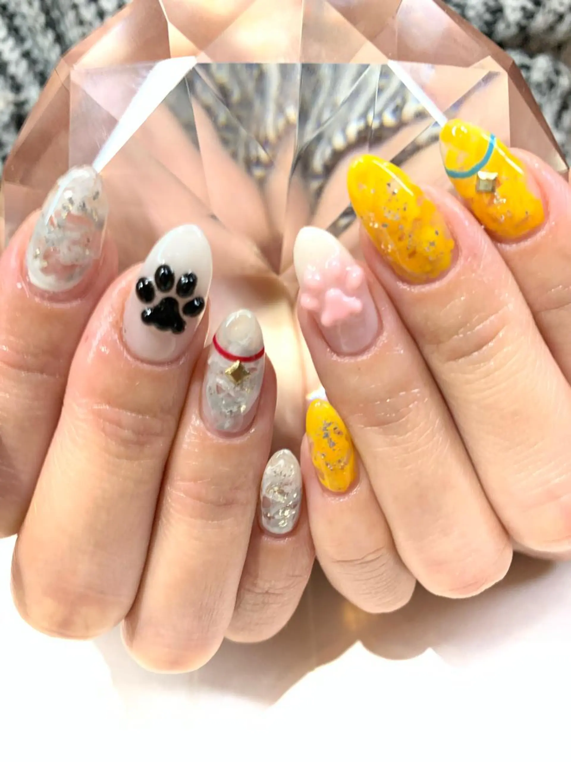 ロング ハンドネイル glow_ nailのネイルデザイン