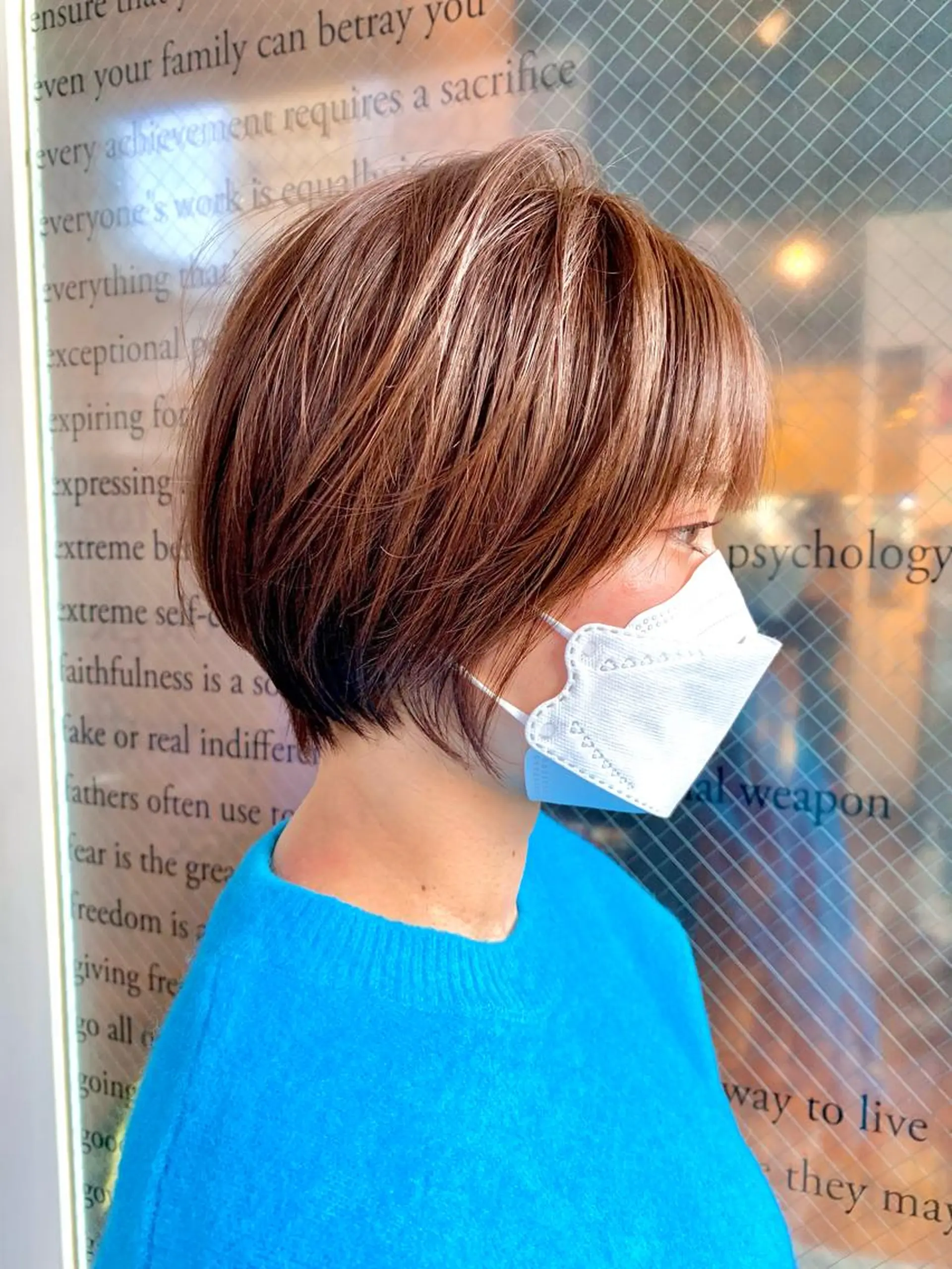 ショート カラー 丸みショート ショートヘア カット パーマ 園冬稀/メンズカット /メンズパーマのヘアスタイル