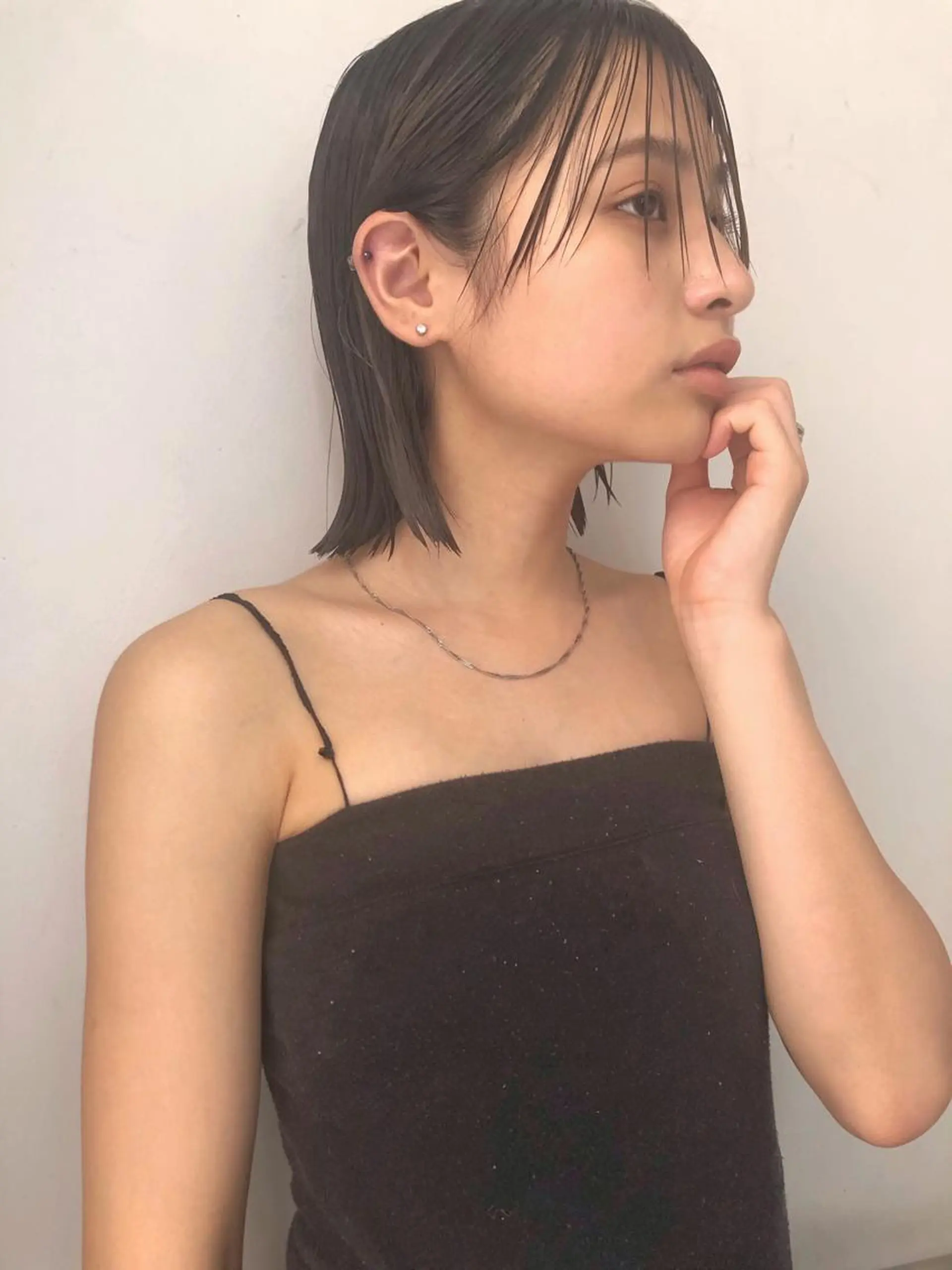 ミディアム カラー ボブ カット パーマ トリートメント 🧼柴田 健太郎🧼のヘアスタイル