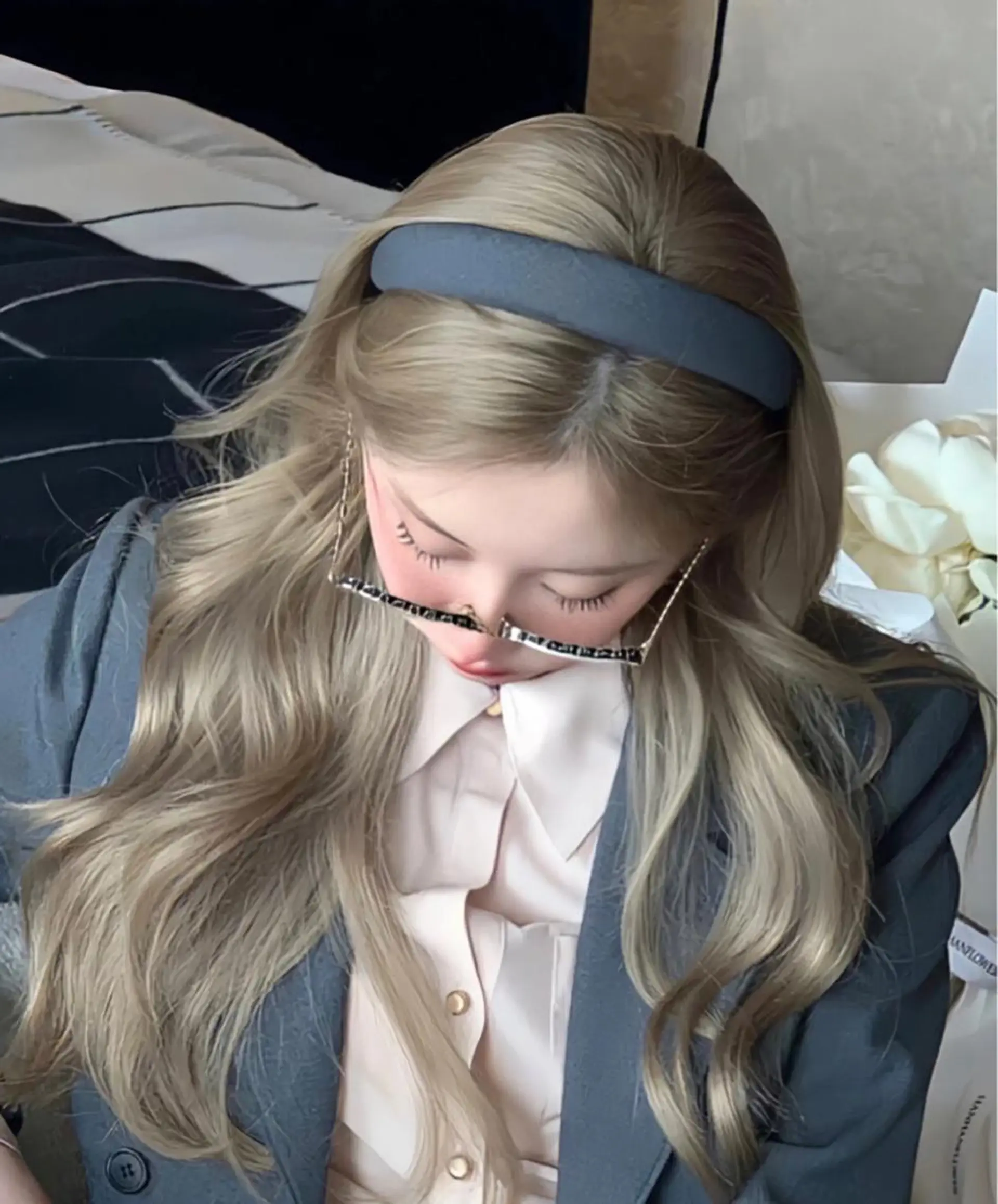 ロング カラー ヘアカラー トリートメント enu所属・韓国風×髪質改善 ゆりのヘアスタイル