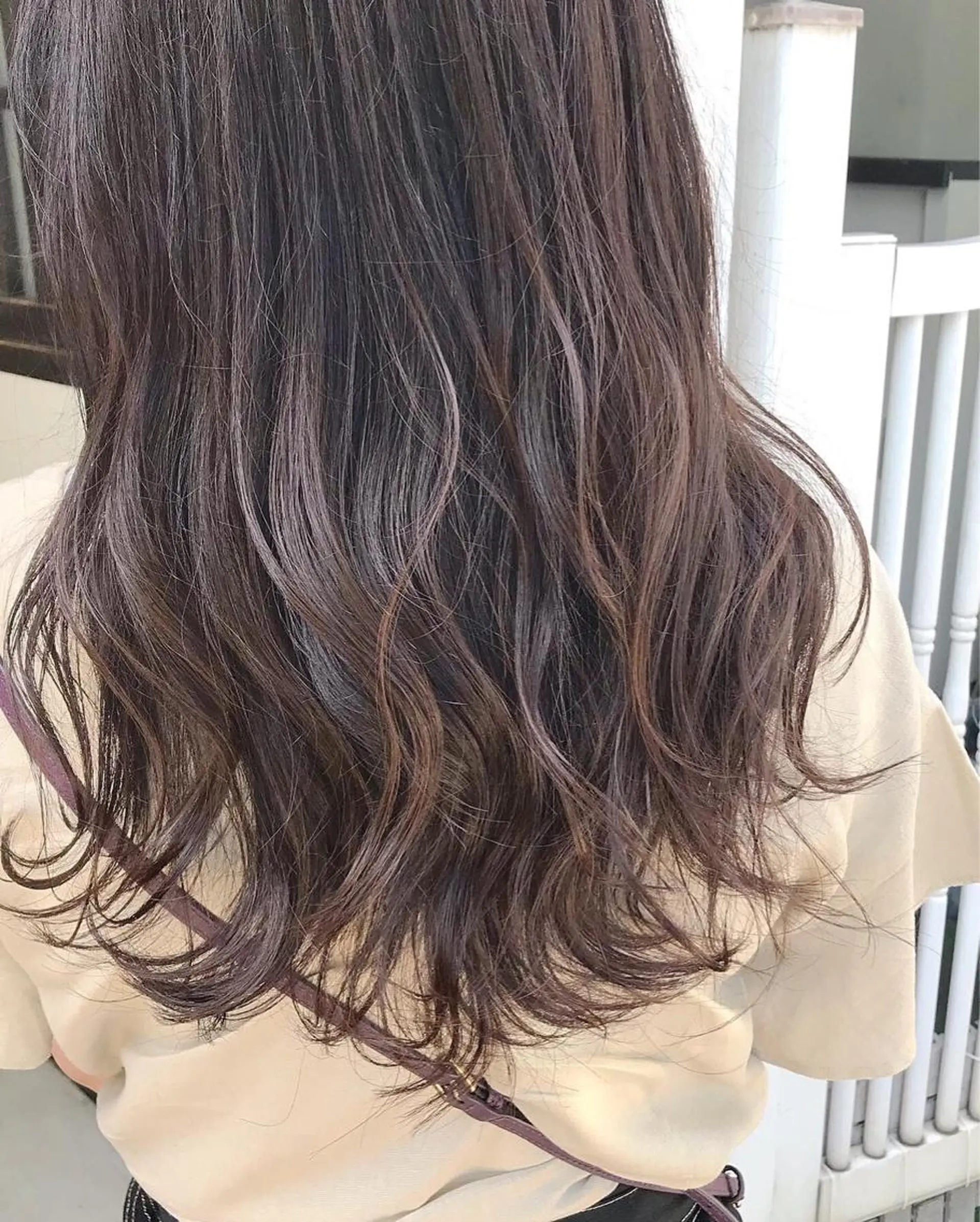 ロング カラー ヘアアレンジ アッシュ ベージュカラー レイヤーカット Satsuki ✂︎♡のヘアスタイル