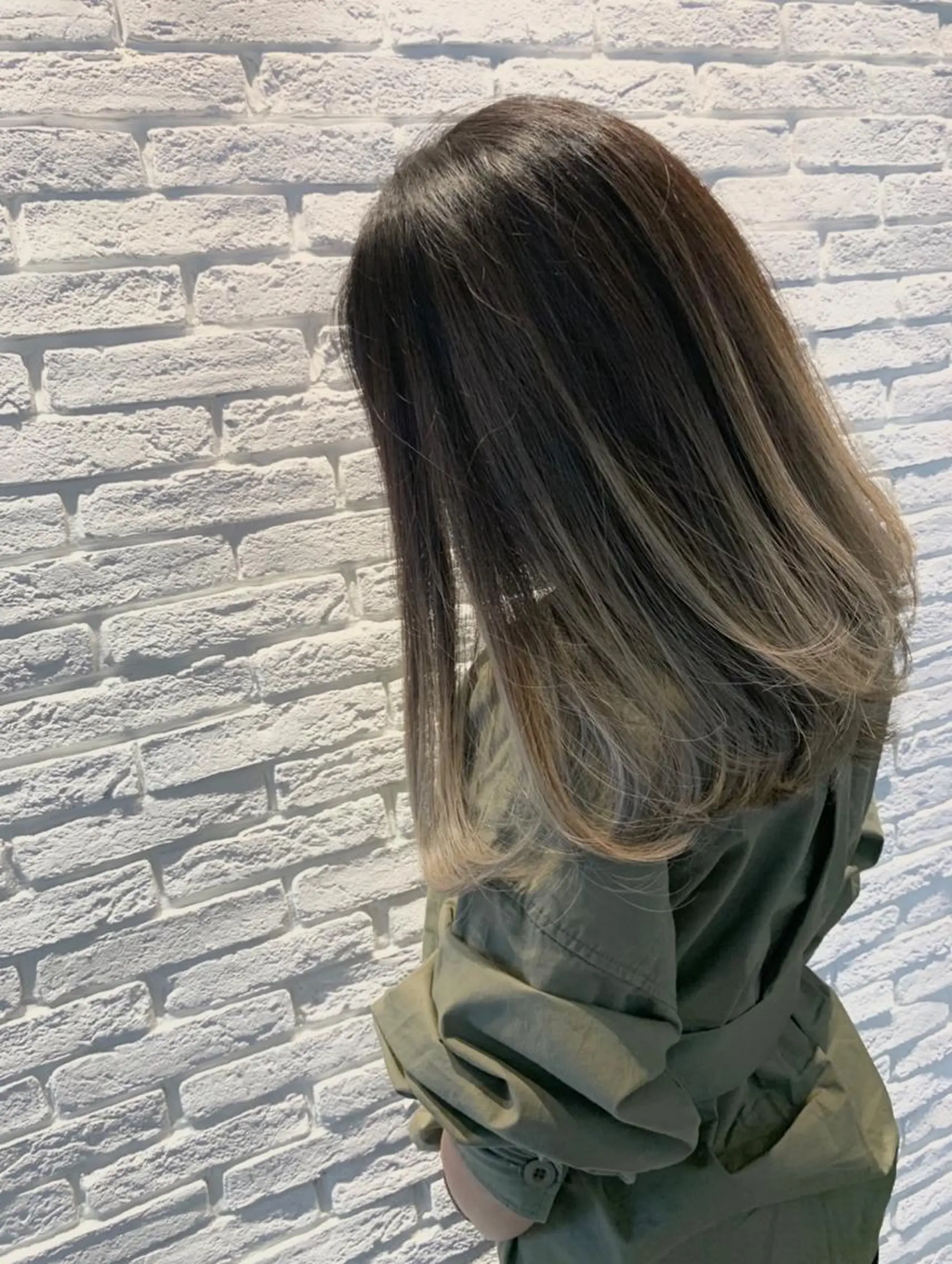 ミディアム ハイライト Pēji所属・松村 総のヘアスタイル